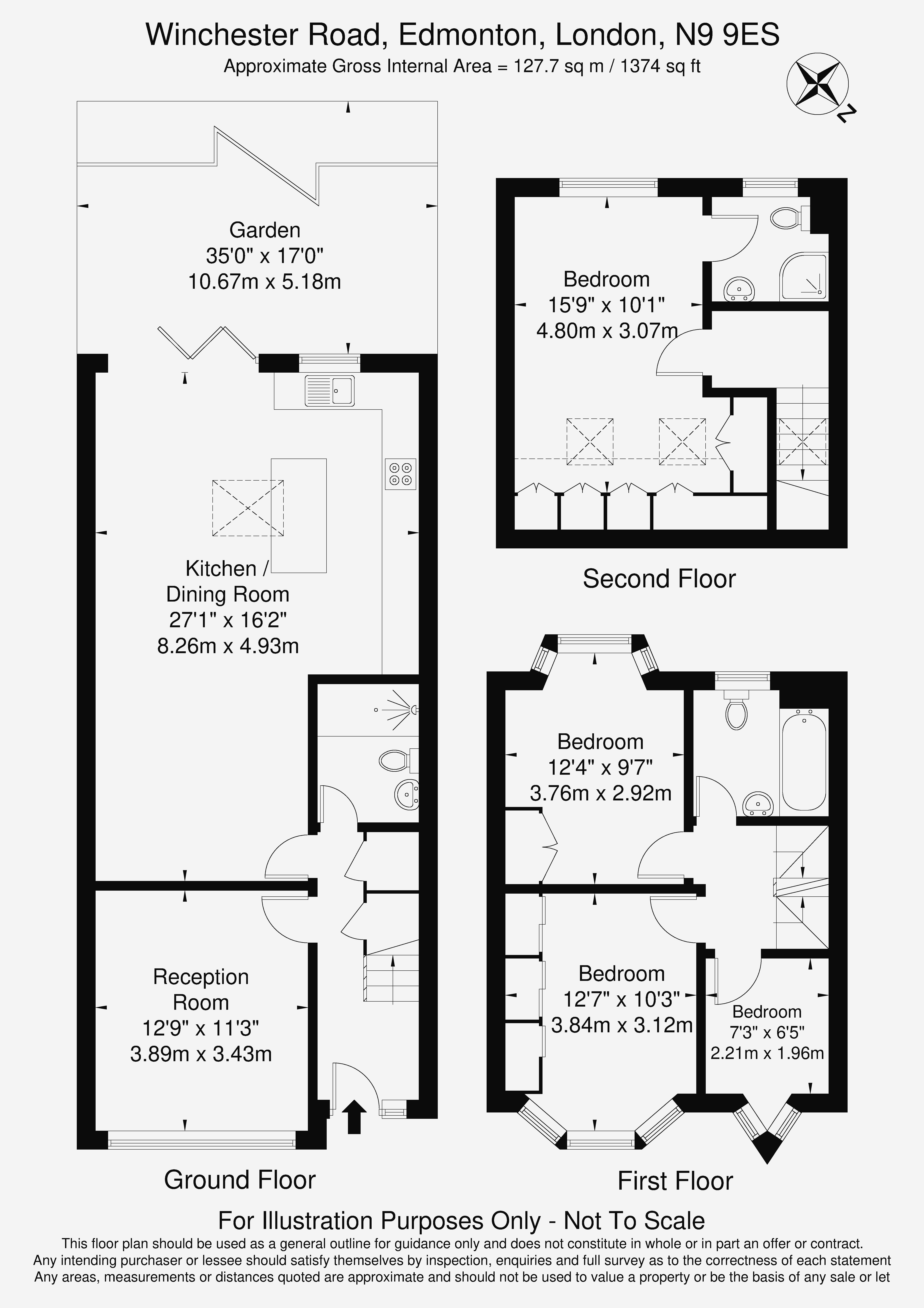 203, Winchester Road, London floorplan
