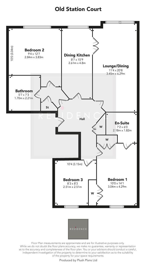 36, Old Station Court, Glasgow floorplan