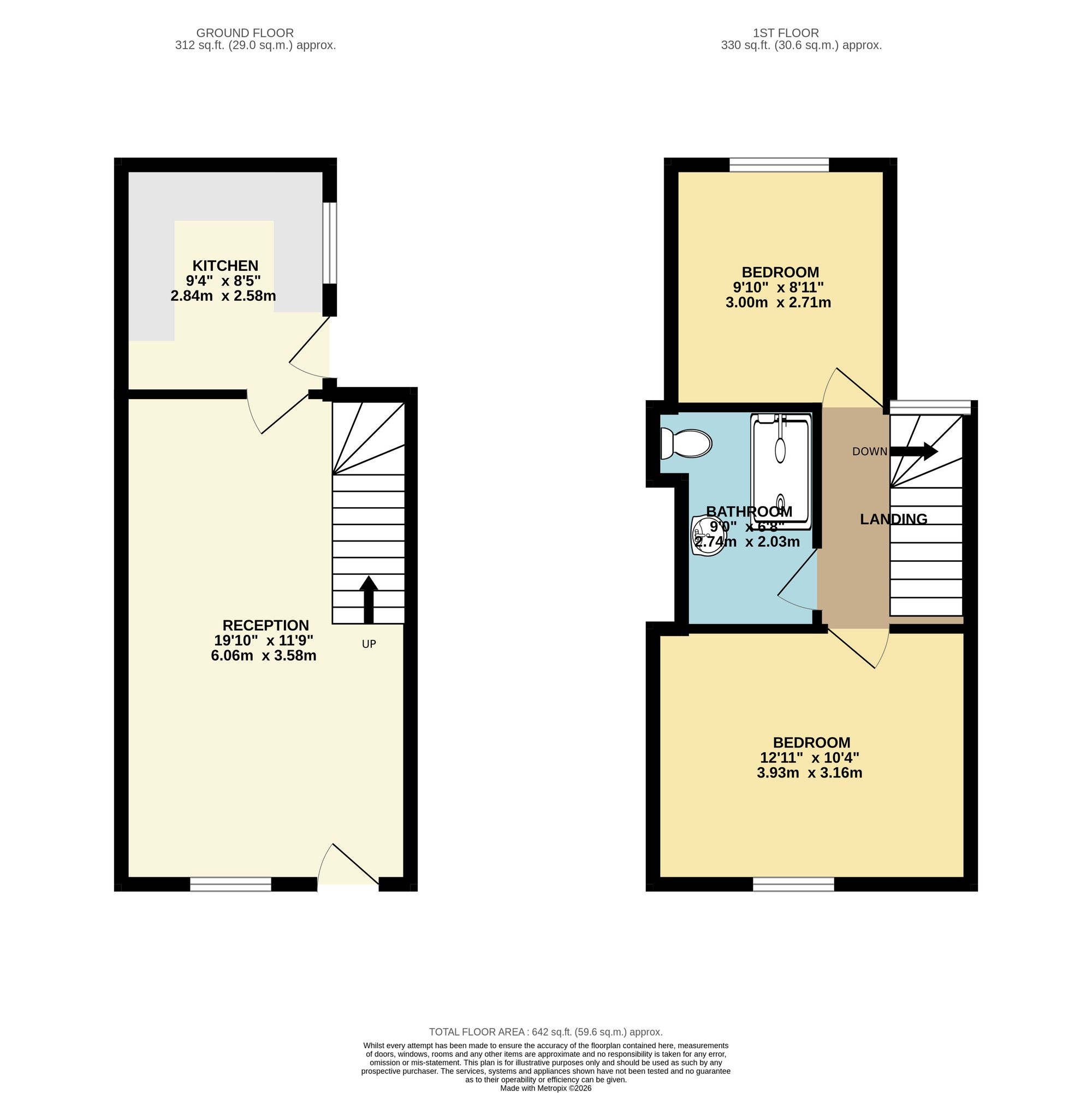 8 Woodland Terrace, Newport floorplan