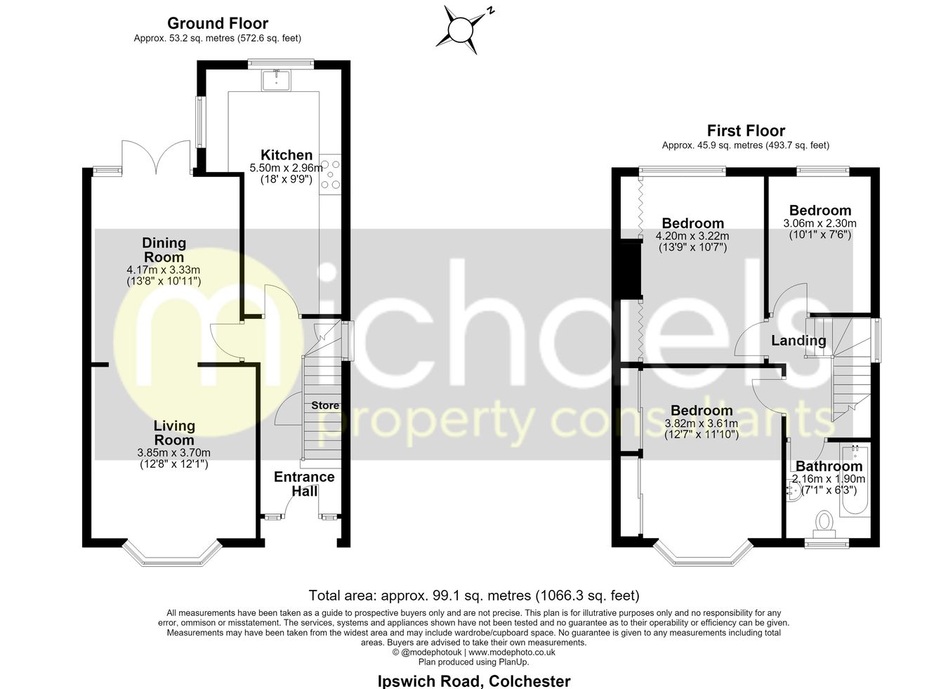 452, Ipswich Road, Colchester floorplan