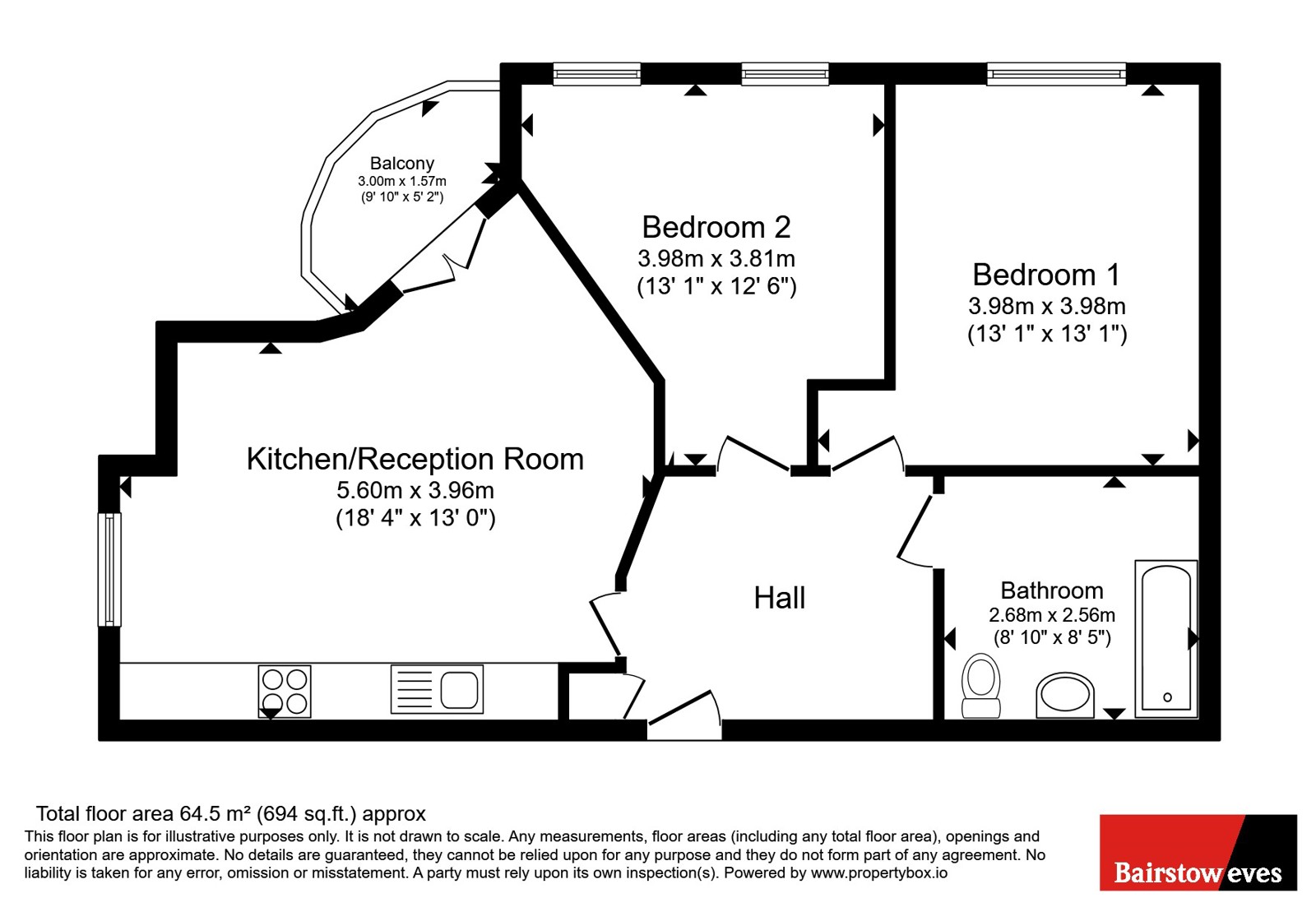 Flat 77, Pulse Court,, Maxwell Road, Romford floorplan