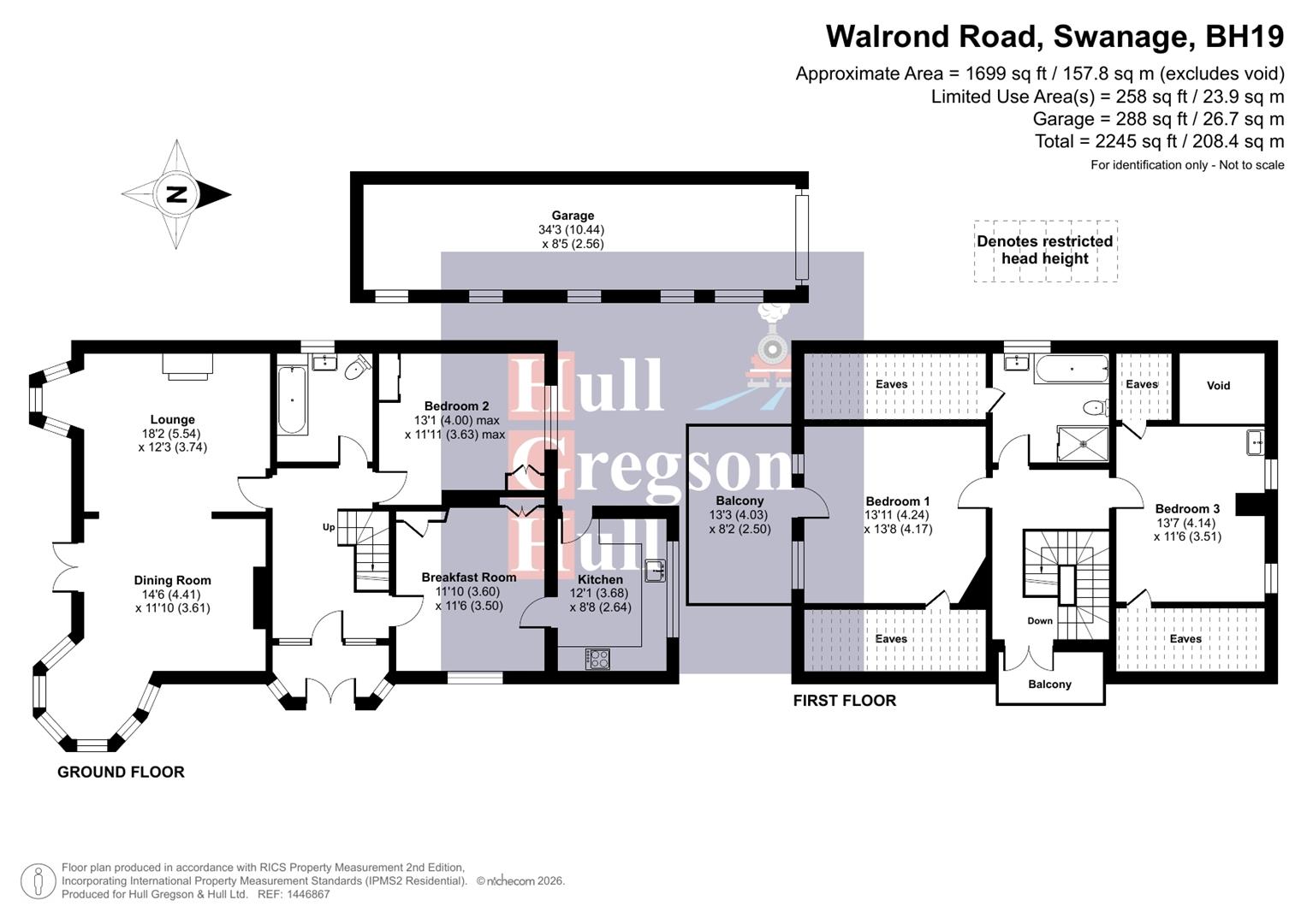 14, Walrond Road, Swanage floorplan