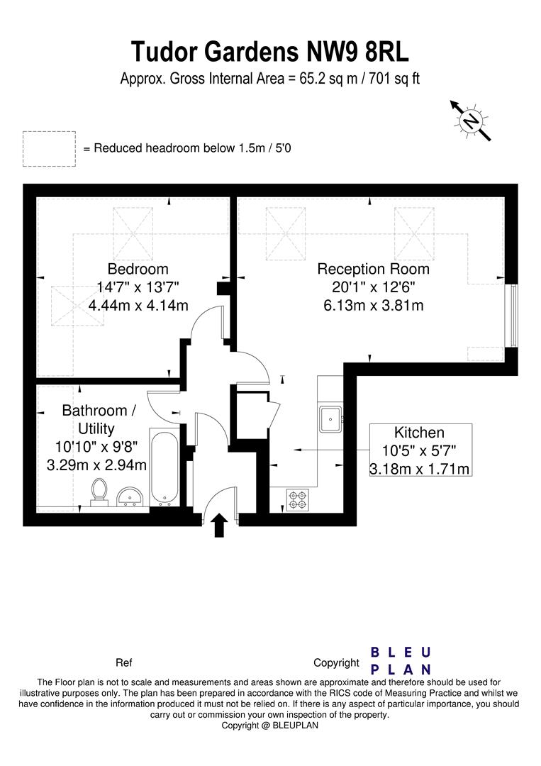 Flat 7, 15-17, Tudor Gardens, London floorplan