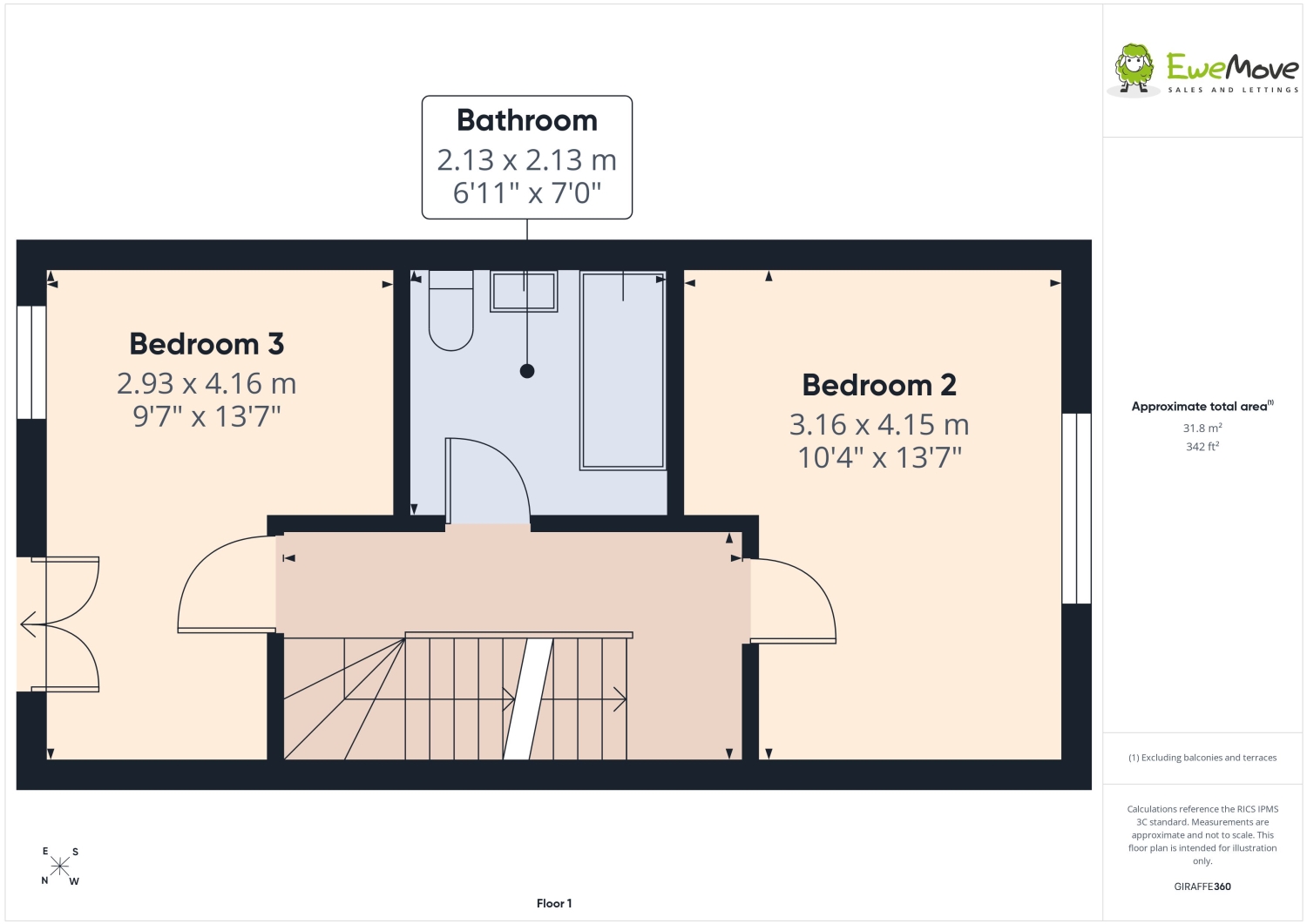 14, Cheshire Close, York floorplan