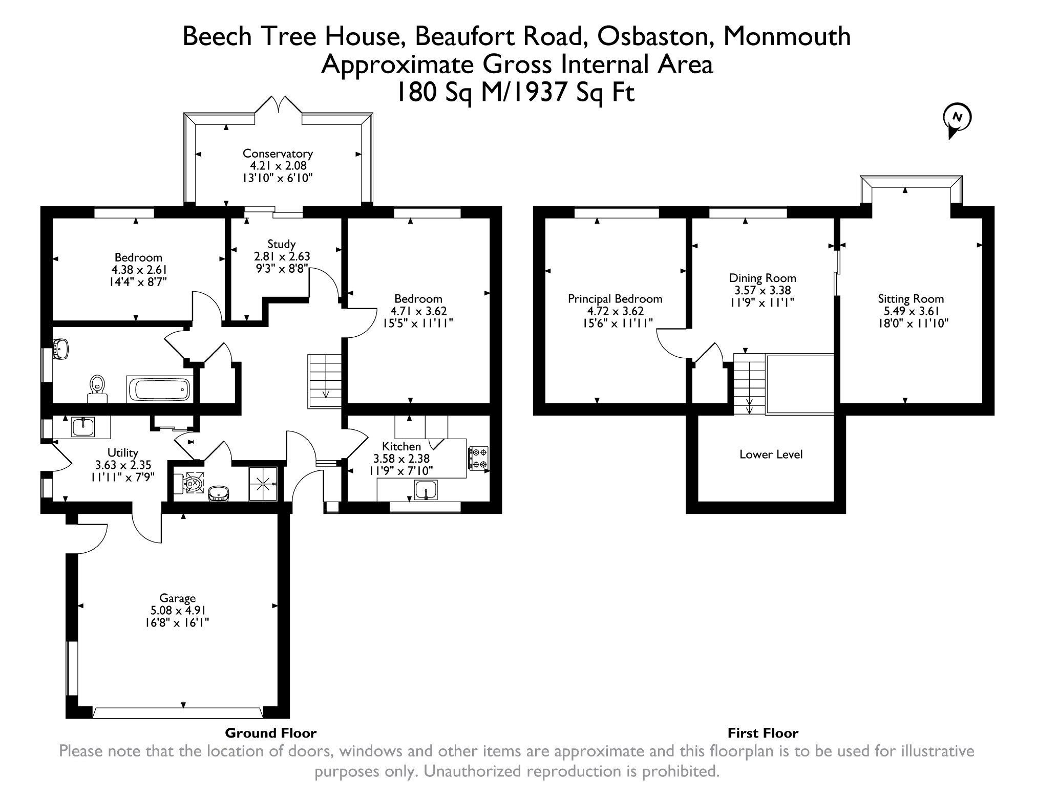 Beech Tree House, Beaufort Road, Osbaston, Monmouth floorplan