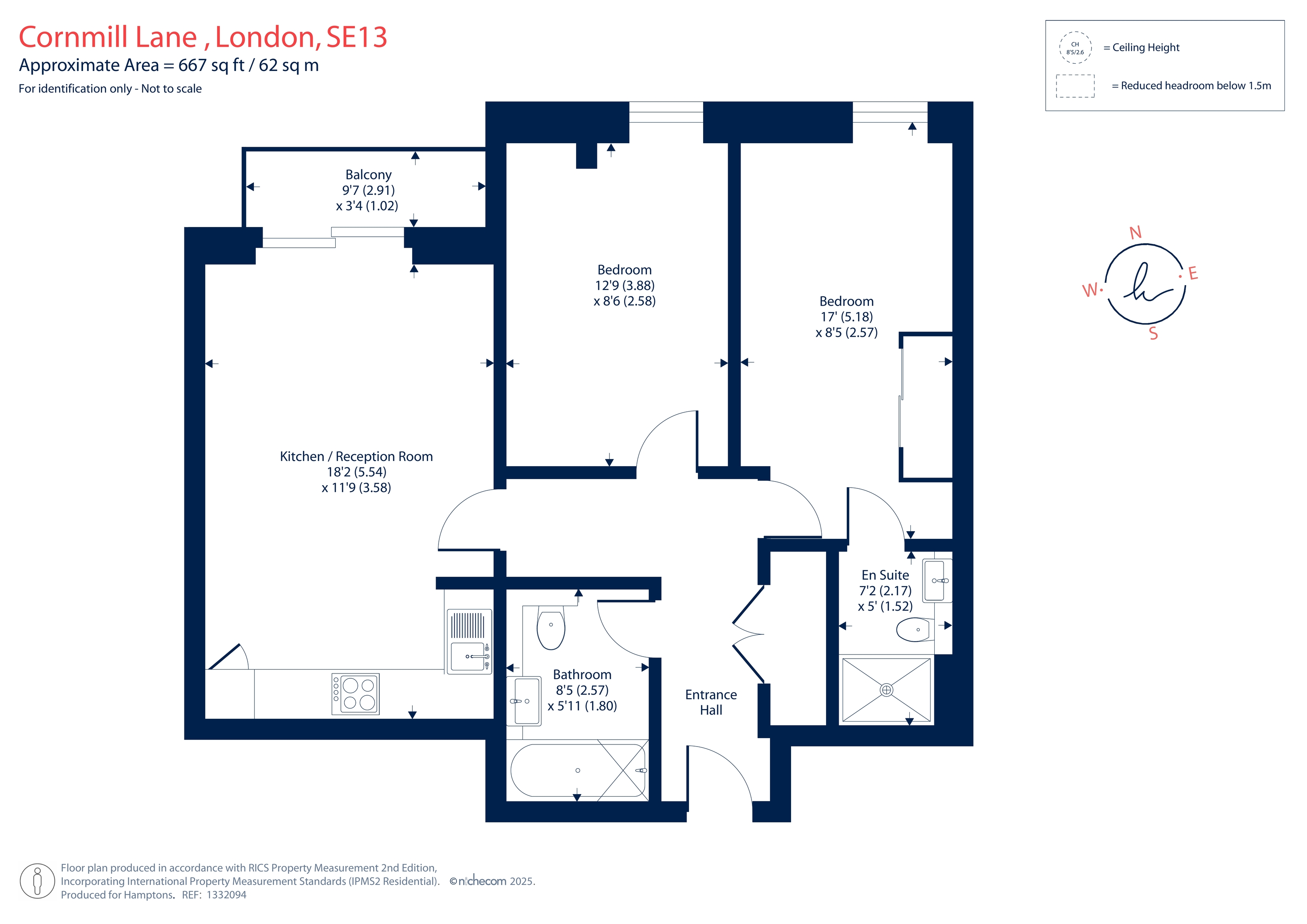 Cornmill Lane, London floorplan
