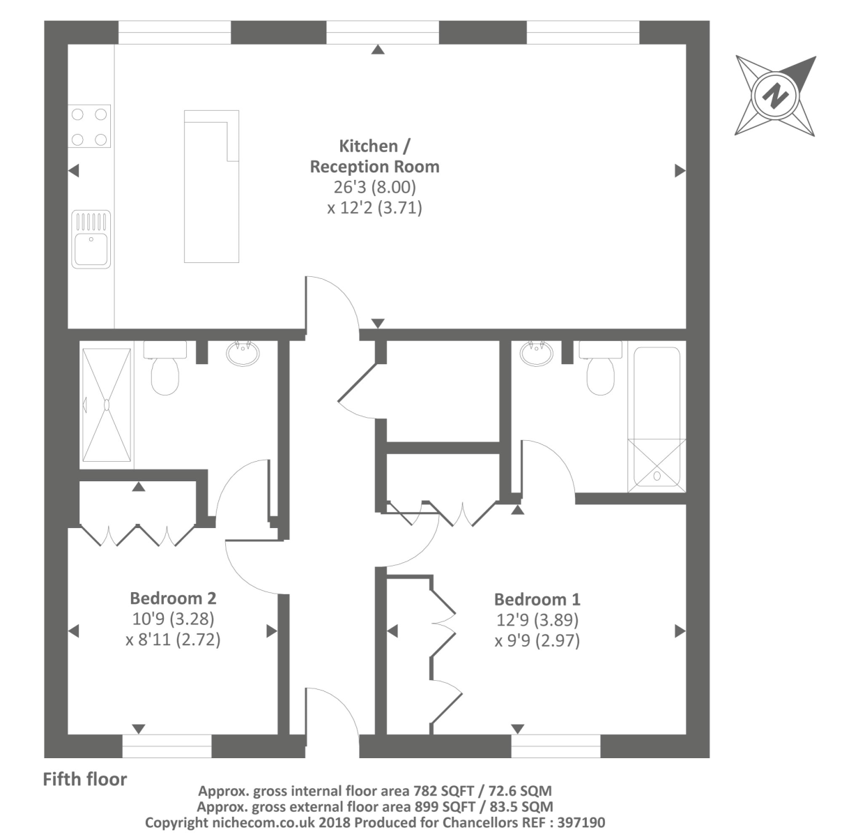 2 Bedrooms Flat to rent in The Baynards, Chepstow Place W2