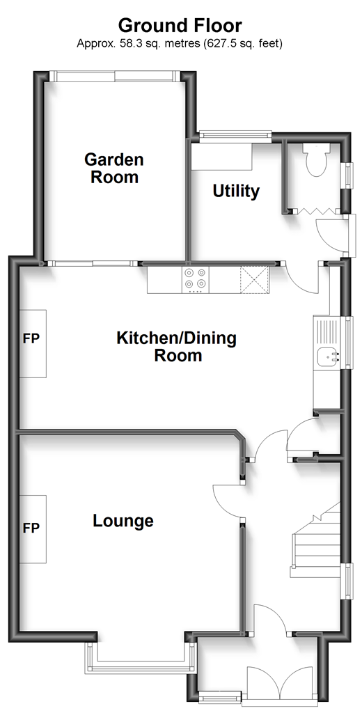 Great Preston Road, Ryde, Isle Of Wight PO33, 3 bedroom end terrace