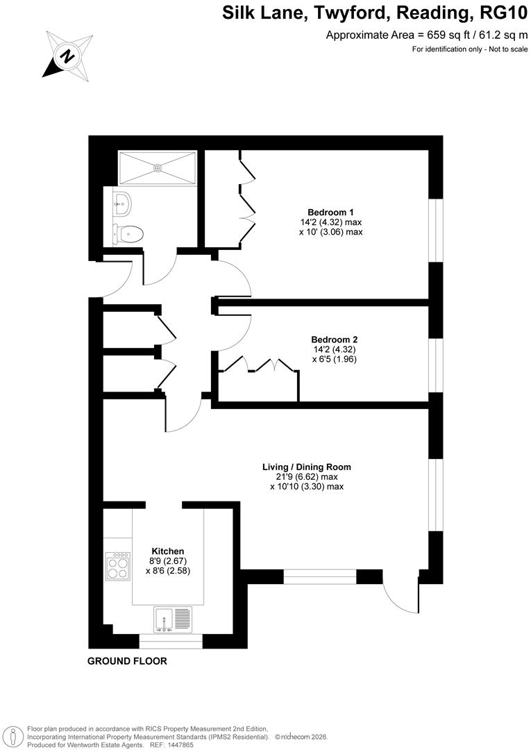 Flat 9, Old Silk Mill, Silk Lane, Twyford floorplan