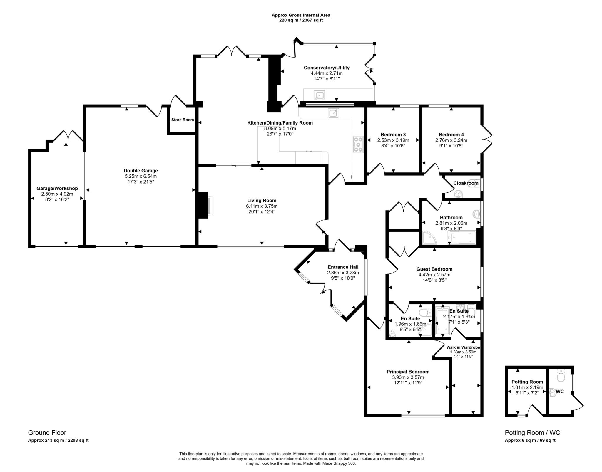 Farnen, Pass Street, Pershore floorplan