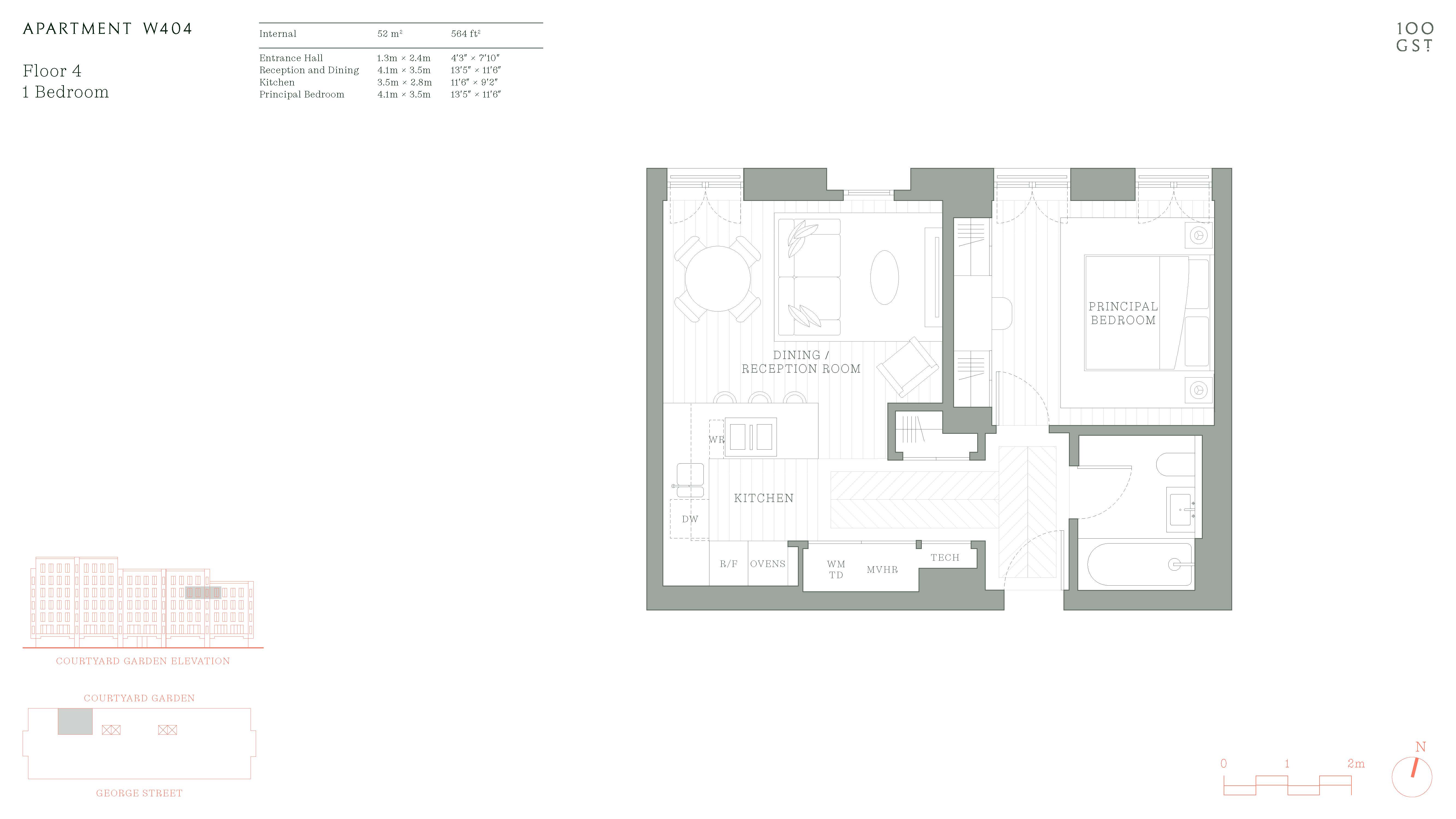 100 George Street, London floorplan
