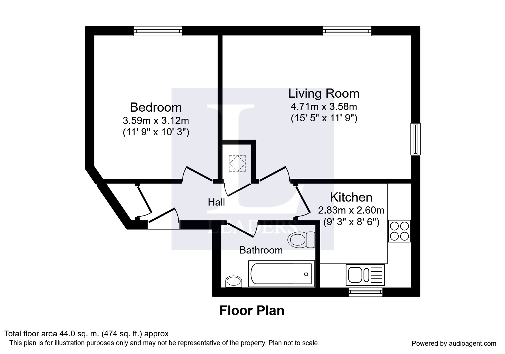 1 Bedrooms Flat to rent in Water Lane, London SE14