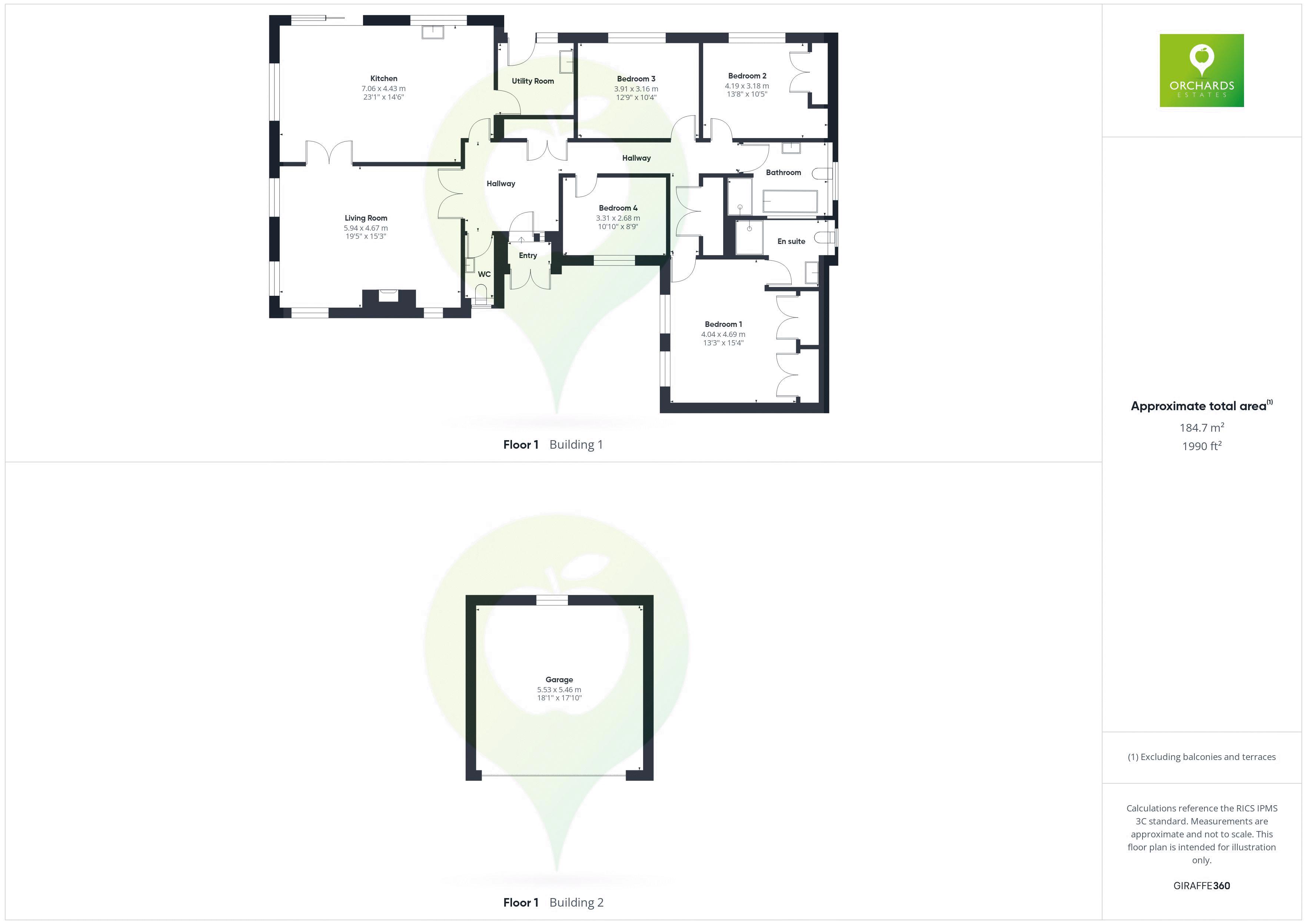 West Riding, Folly Road, Martock floorplan