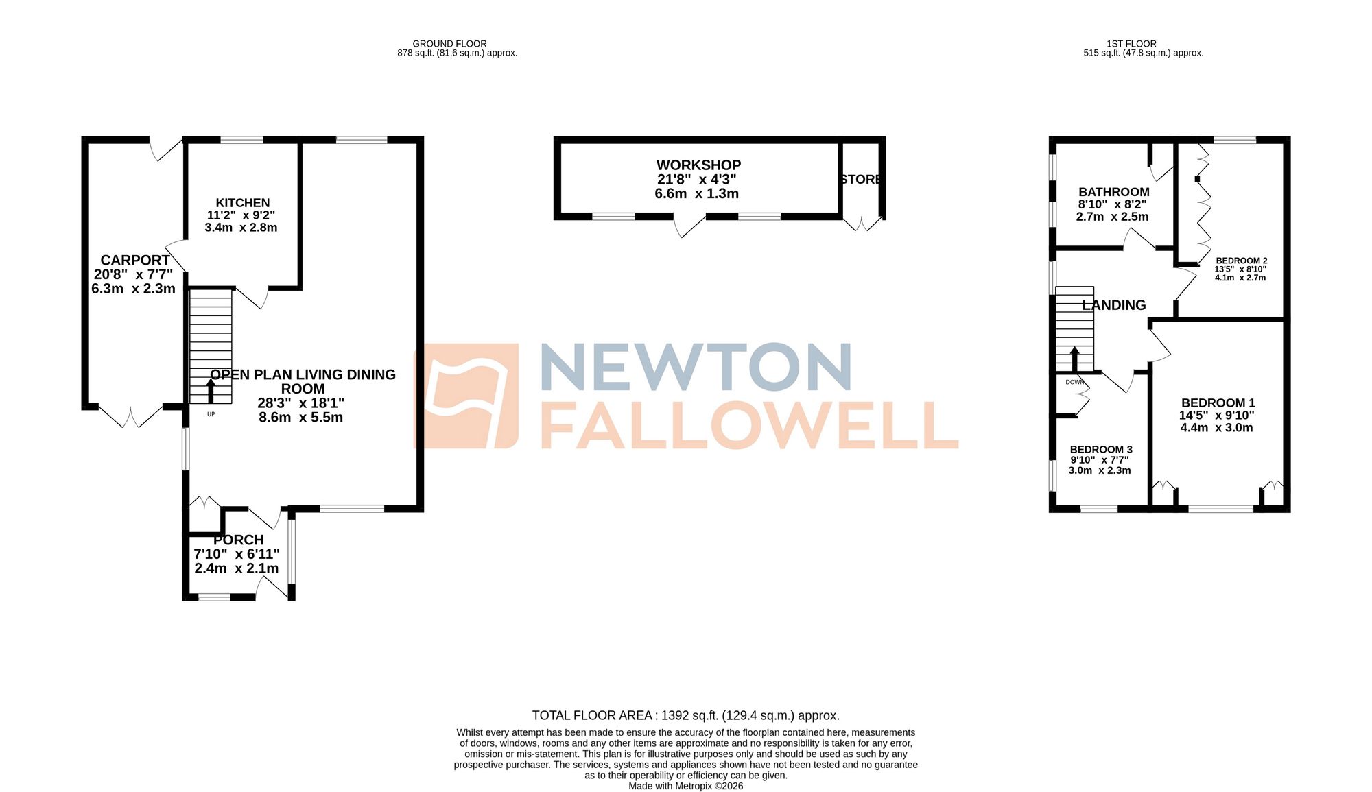 27 Stoneleigh Way, Leicester floorplan