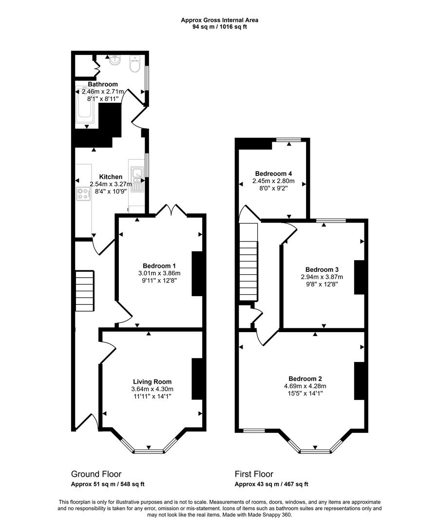 36 Chatsworth Road Arnos Vale, Bristol floorplan
