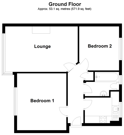 2 Bedrooms Flat for sale in Lincoln Close, Woodside, Croydon SE25