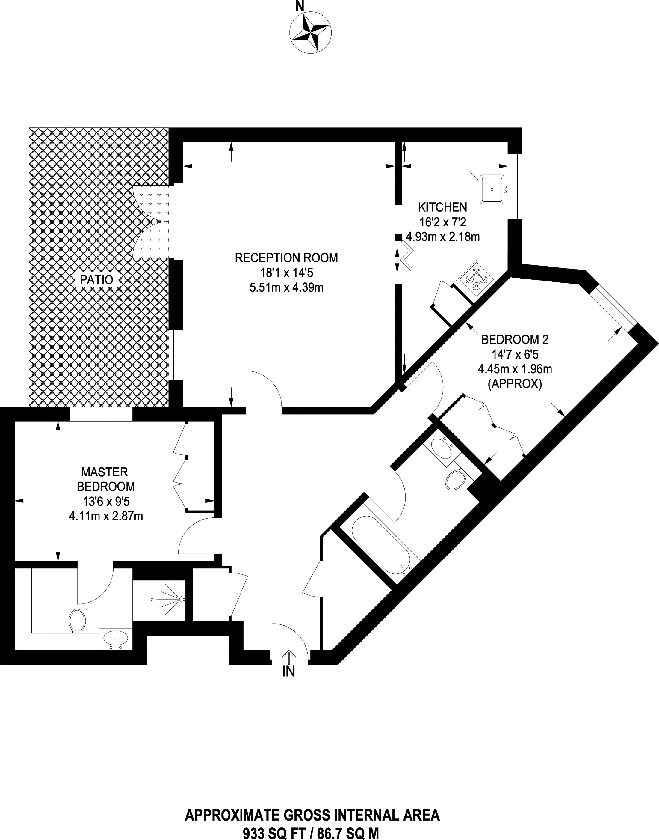 2 Bedrooms Flat to rent in Arthur Road, Wimbledon Park SW19