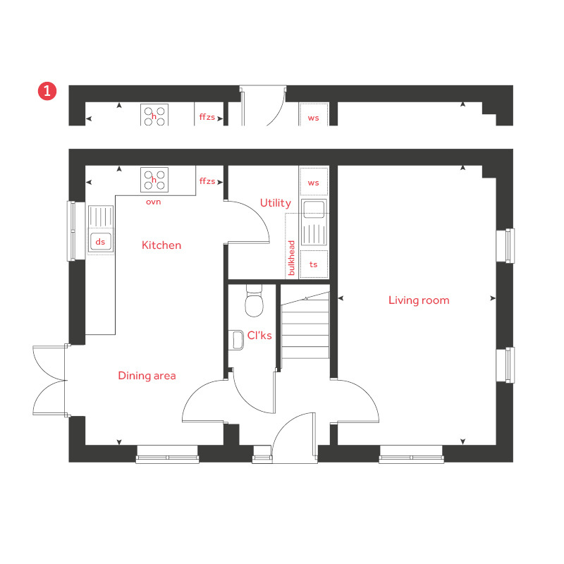 56, Cork Lane, Glen Parva floorplan