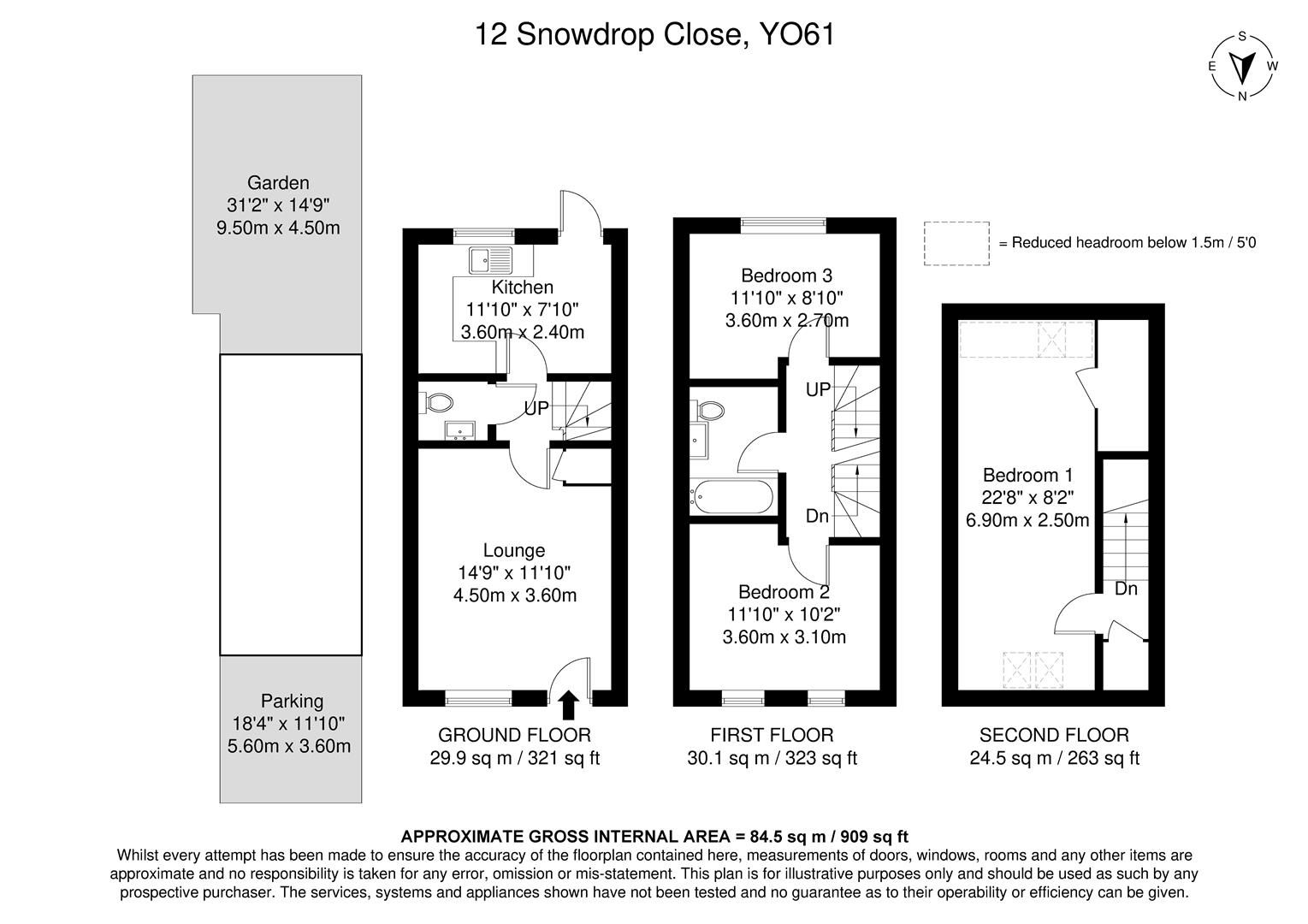 Snowdrop Close, York floorplan