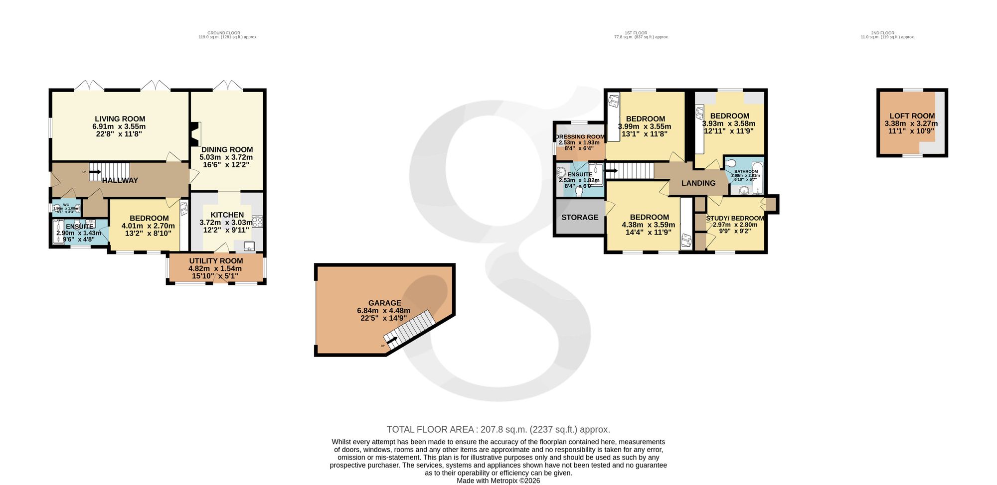 The Cottage, Jersey floorplan