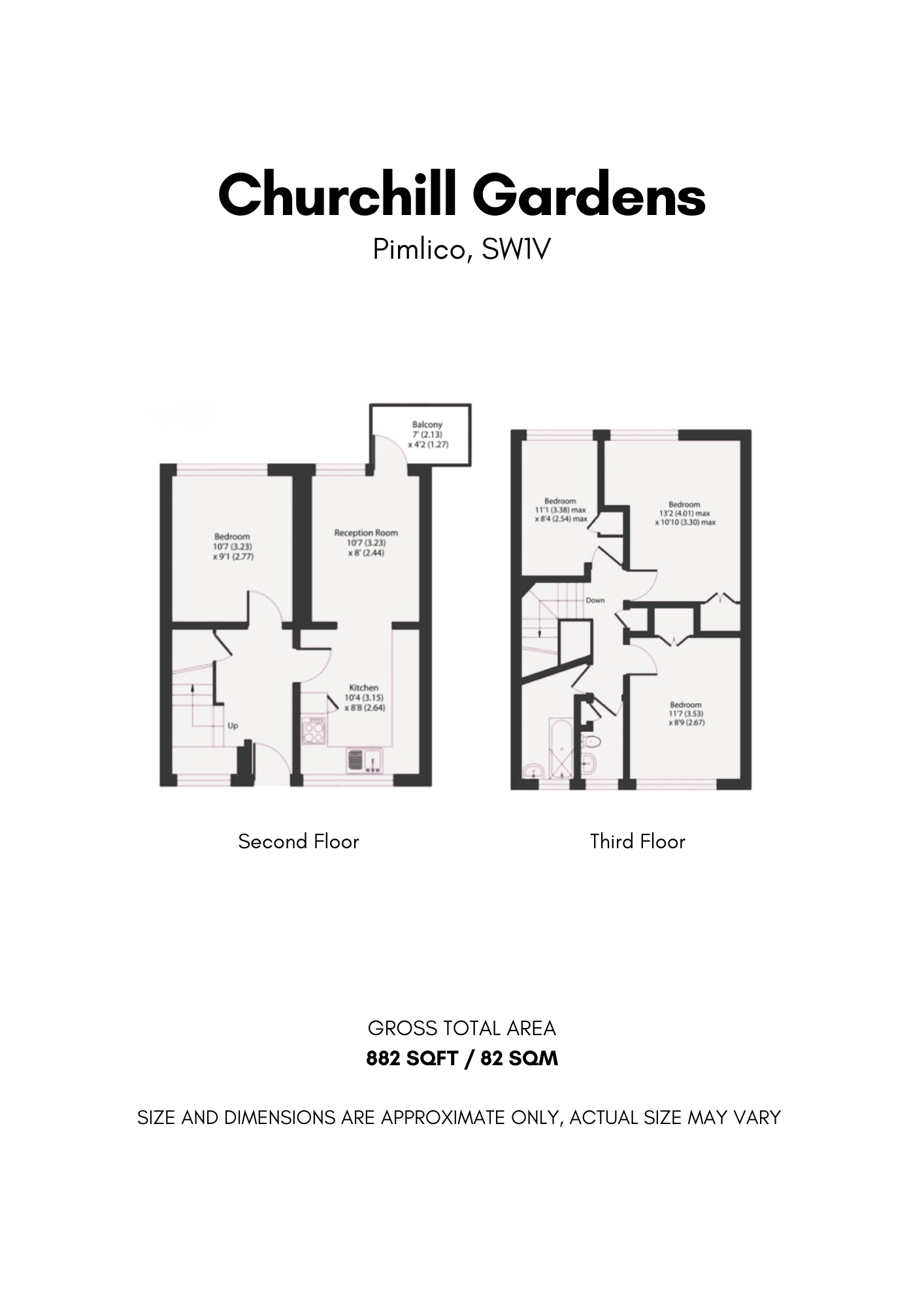 Flat 19, Campbell House, London floorplan