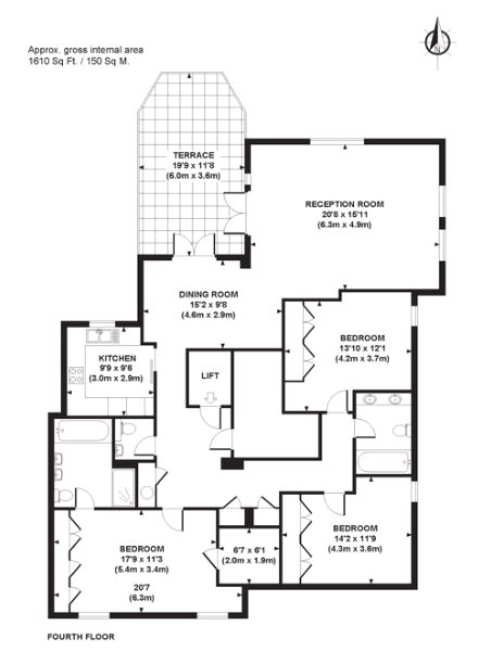 3 Bedrooms Flat to rent in Bramham Gardens, London SW5