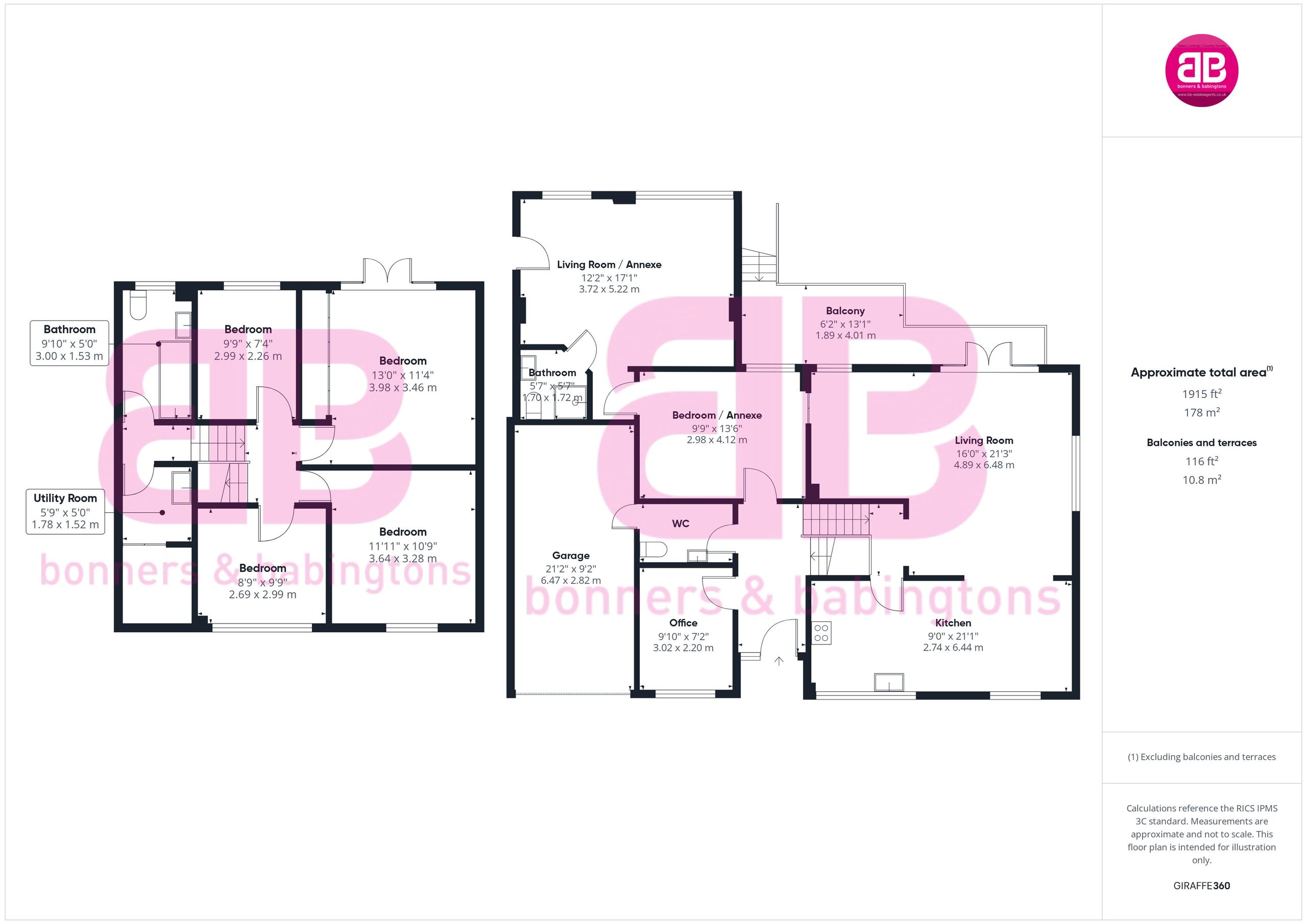 1 Uplands, Marlow floorplan