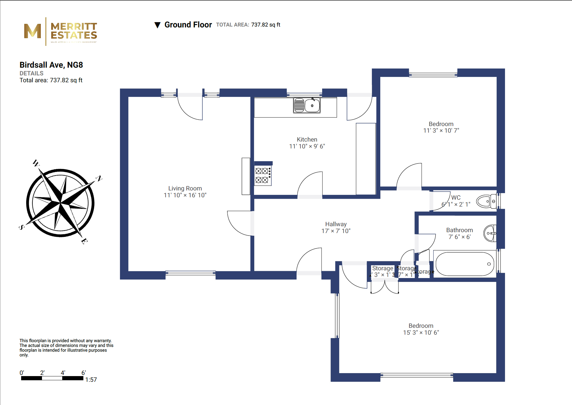 10, Birdsall Avenue, Nottingham floorplan