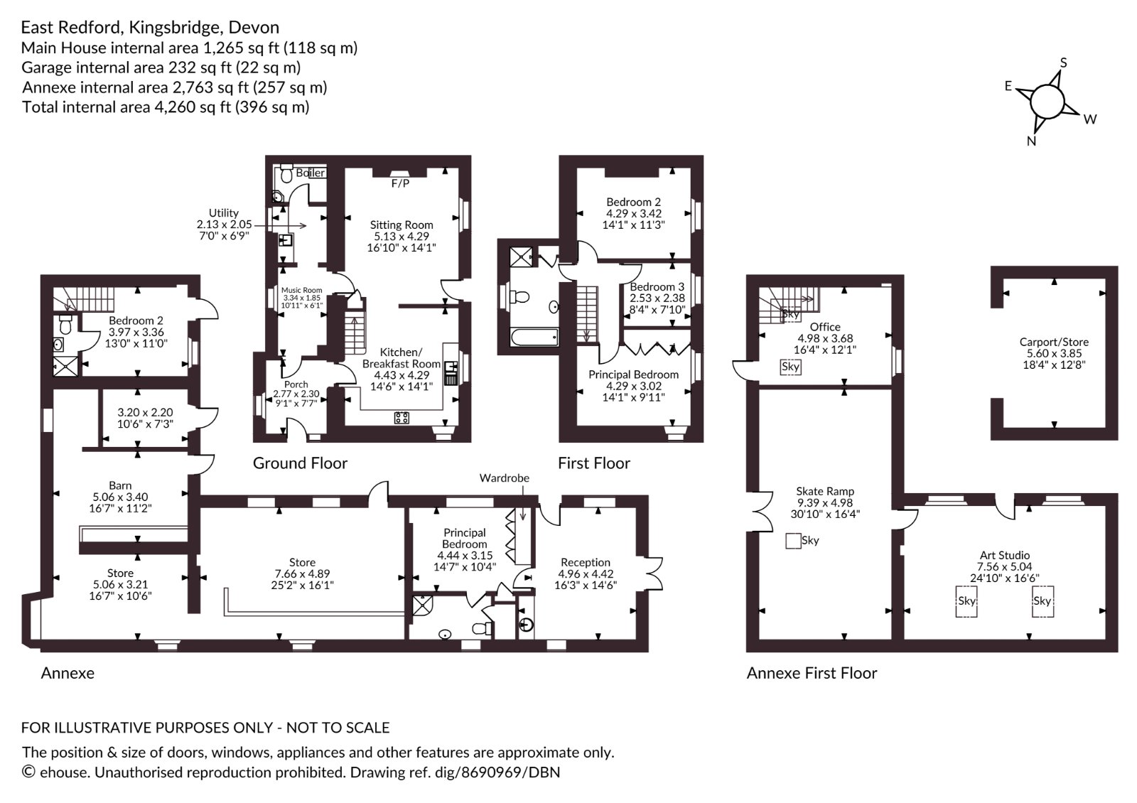 East Redford,, Kingsbridge, Devon floorplan