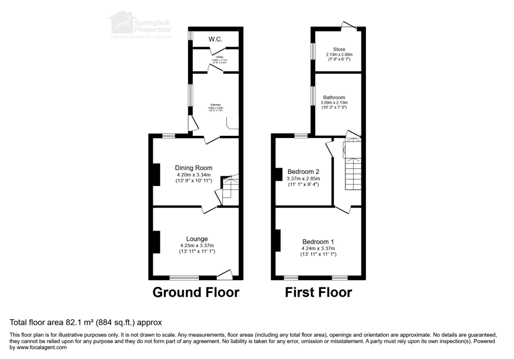 72, Church Road, Cinderford floorplan