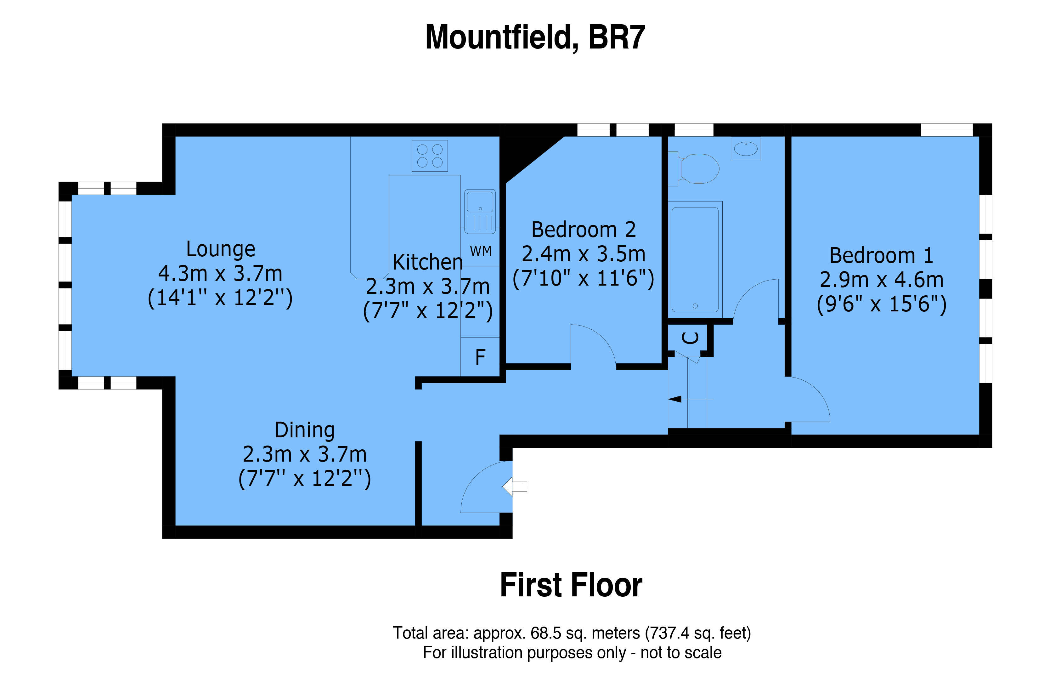 2 Bedrooms Flat for sale in Camden Park Road, Chislehurst, Kent BR7