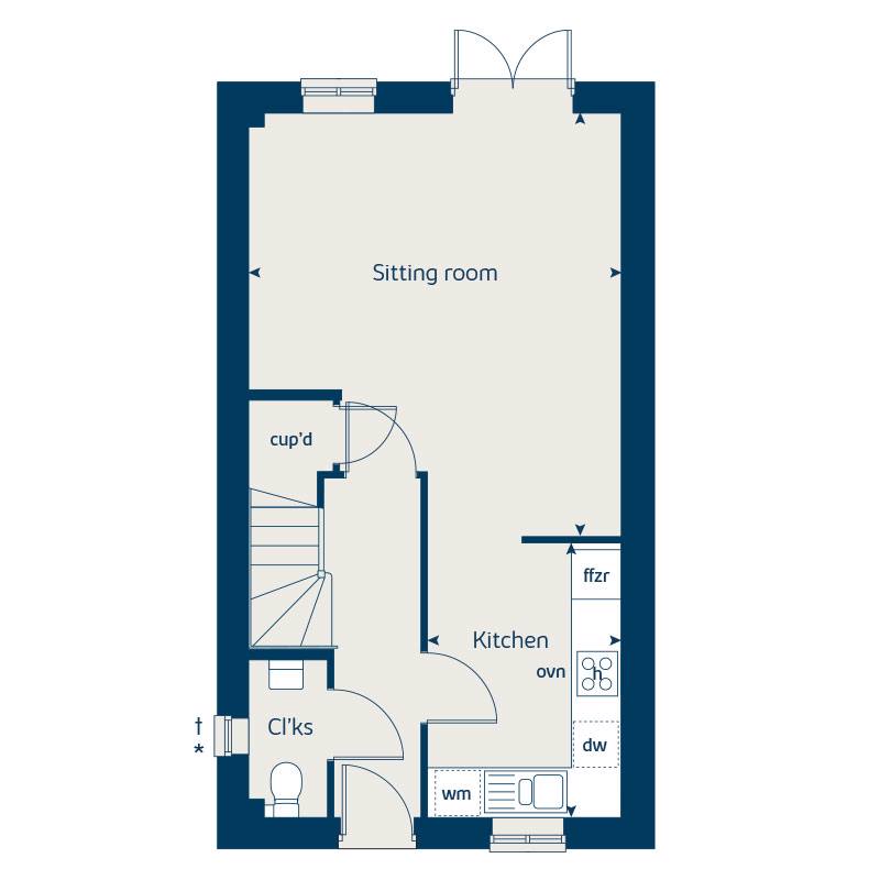 "Caddington" at Manorville Road, Hemel Hempstead HP3, 3 bedroom end