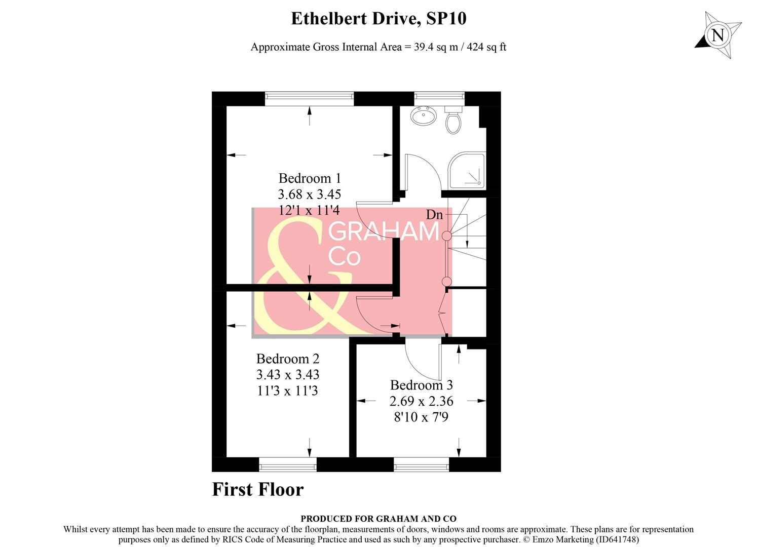 Ethelbert Drive, Charlton, Andover SP10, 3 bedroom terraced house for