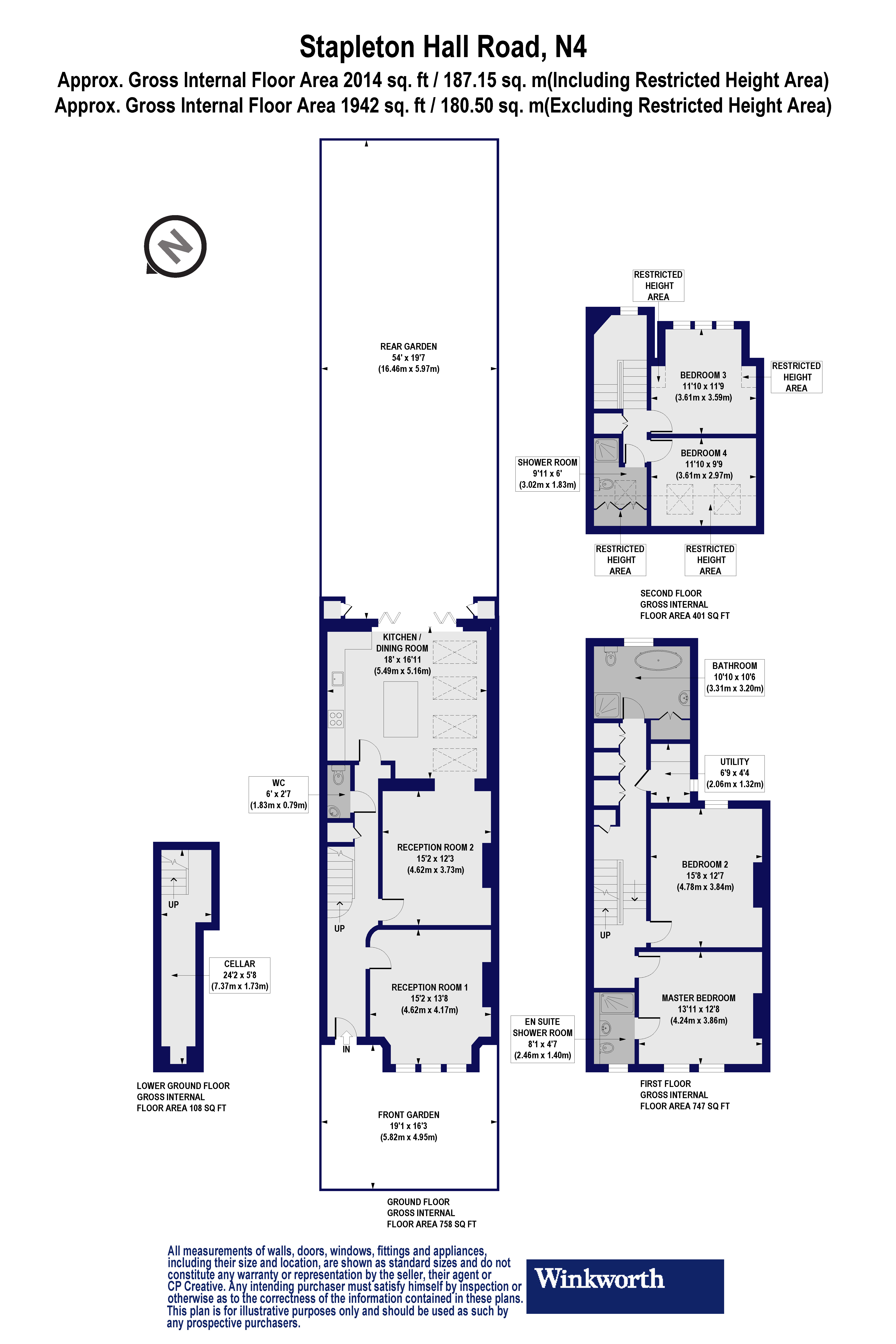 4 Bedrooms  for sale in Stapleton Hall Road, London N4