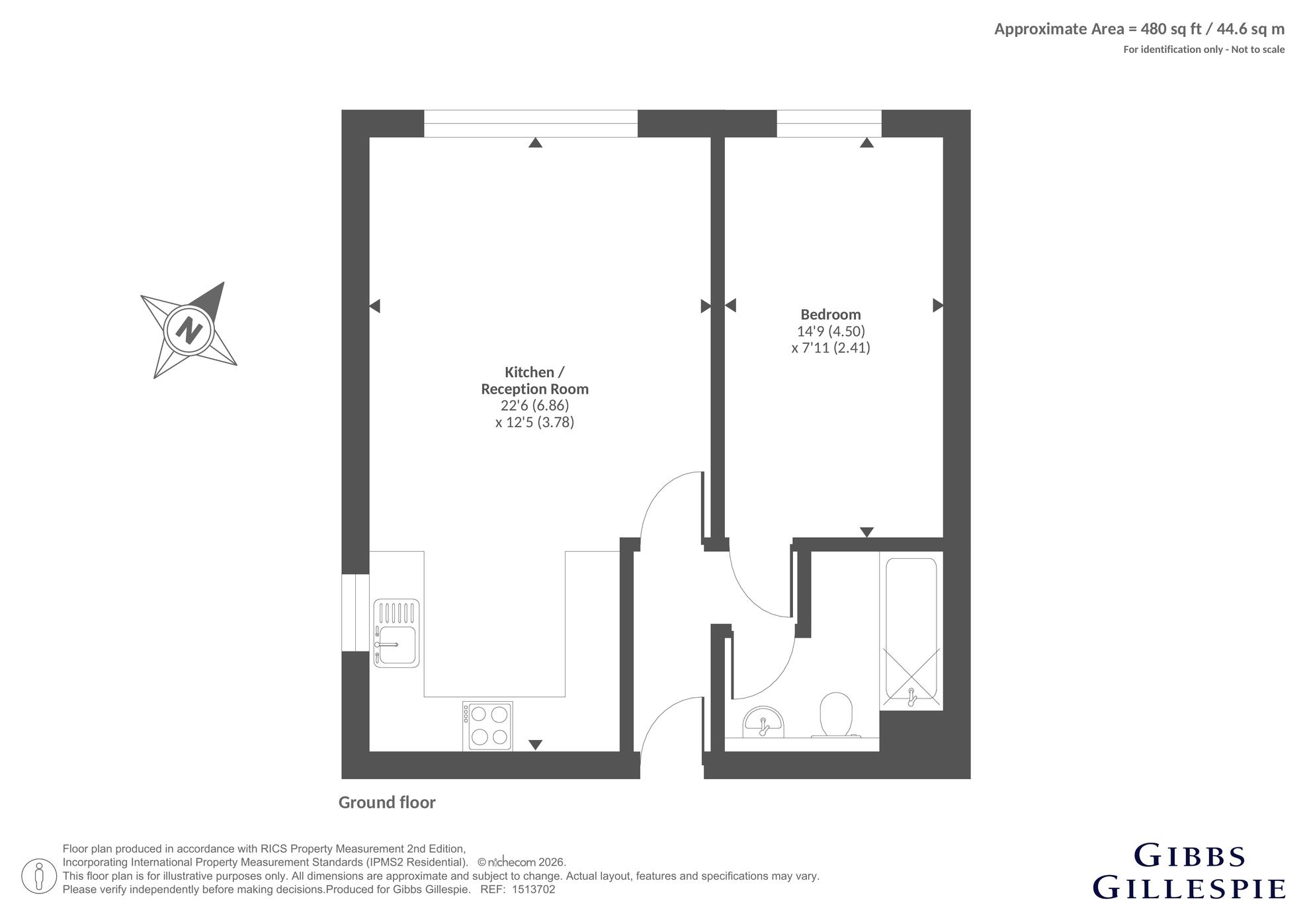 Flat 5, Cambridge House, 23, Courtfield Gardens, Ealing floorplan