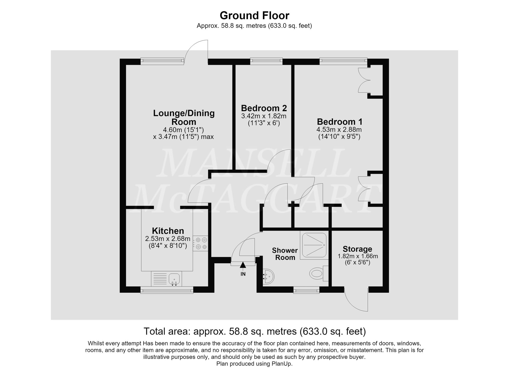 2 Coolham Court Ifield Drive, Crawley floorplan