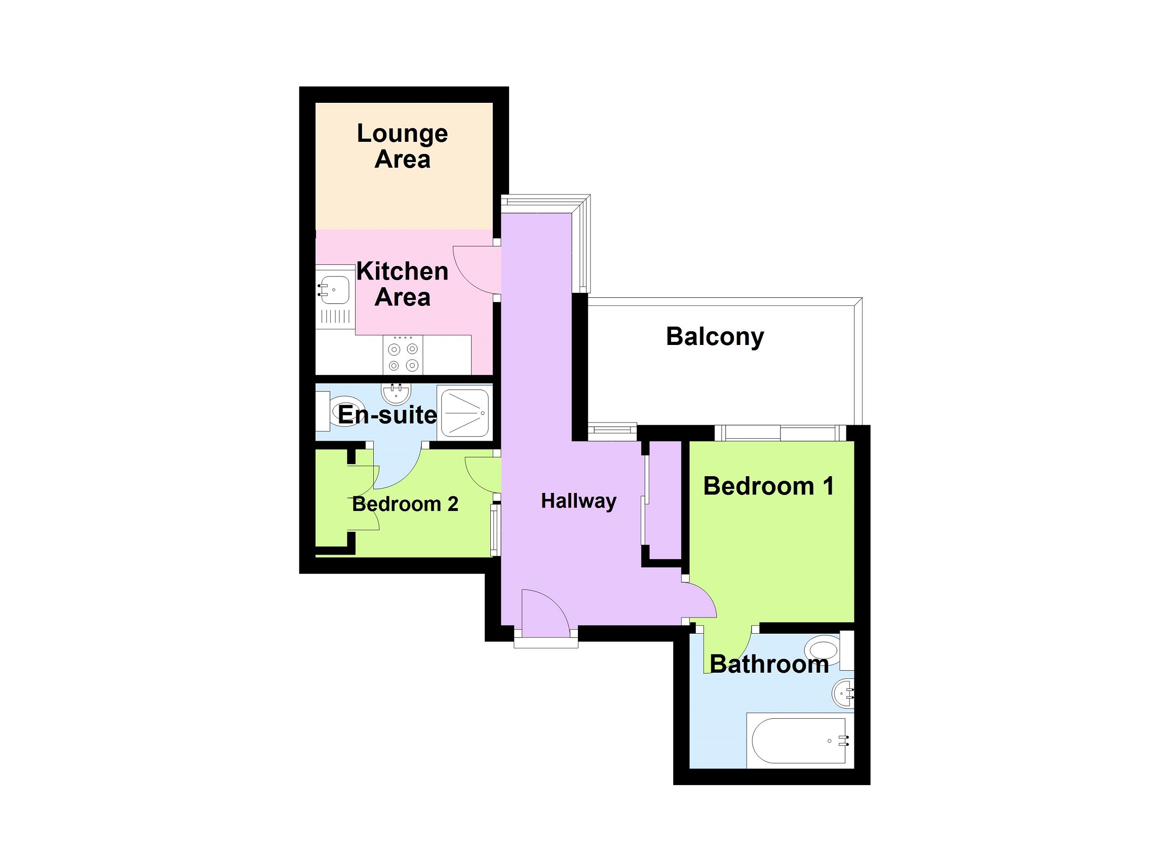 2 Bedrooms Flat to rent in Broadway, Nottingham NG1