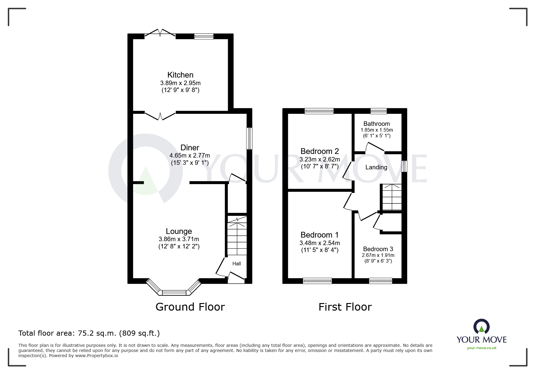 39, Scotswood Road, Mansfield floorplan