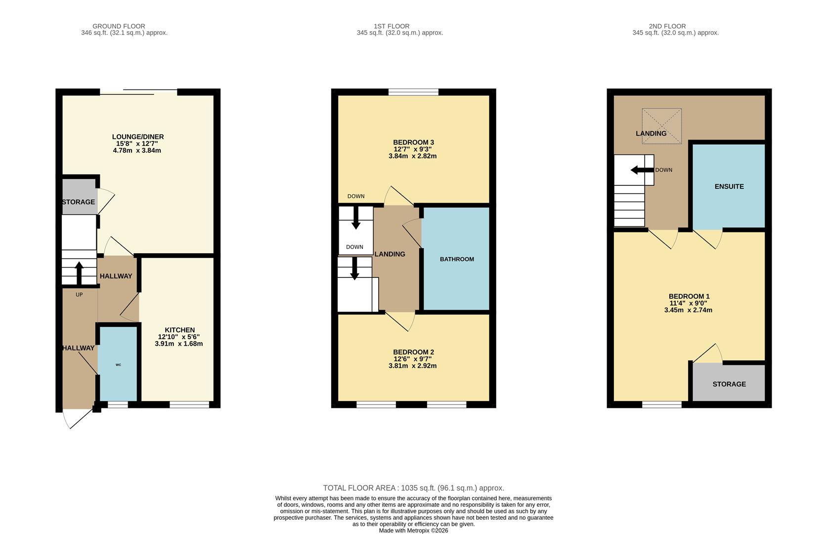 4, Oxford Street, Swadlincote floorplan