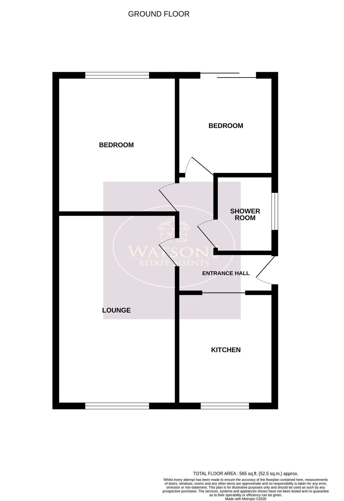 15, Rowan Drive, Nottingham floorplan
