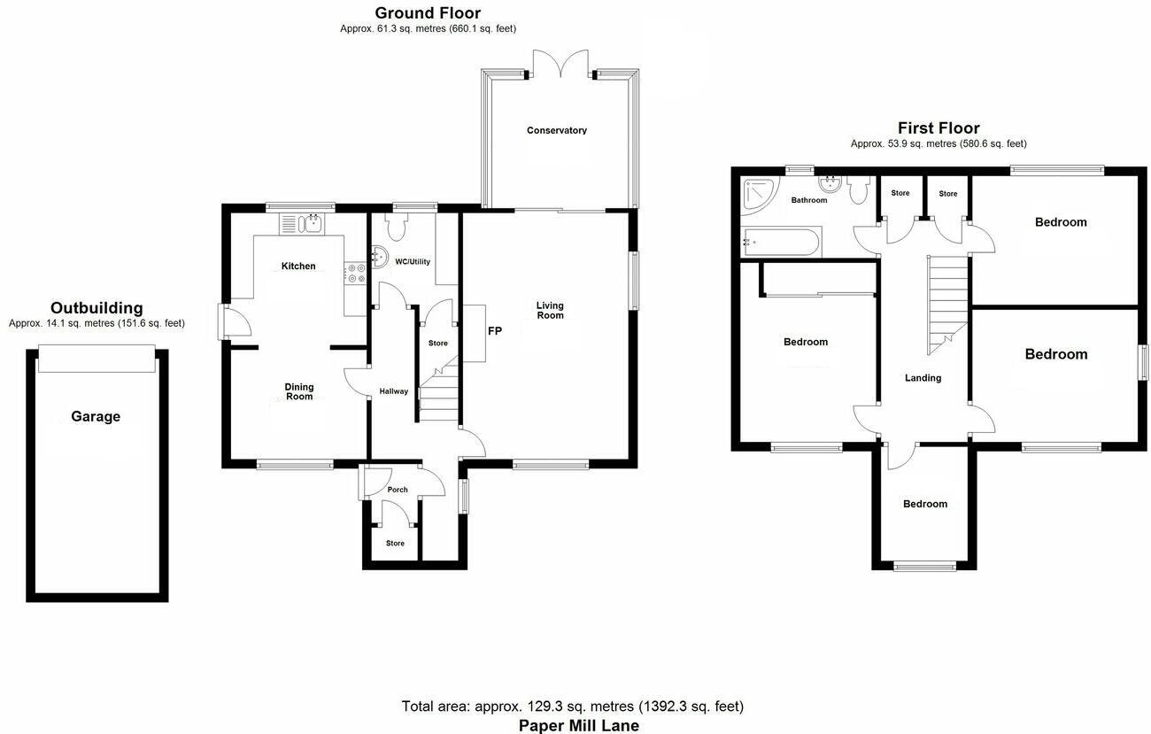 32, Paper Mill Lane, Bramford, Ipswich, Suffolk, IP8  floorplan