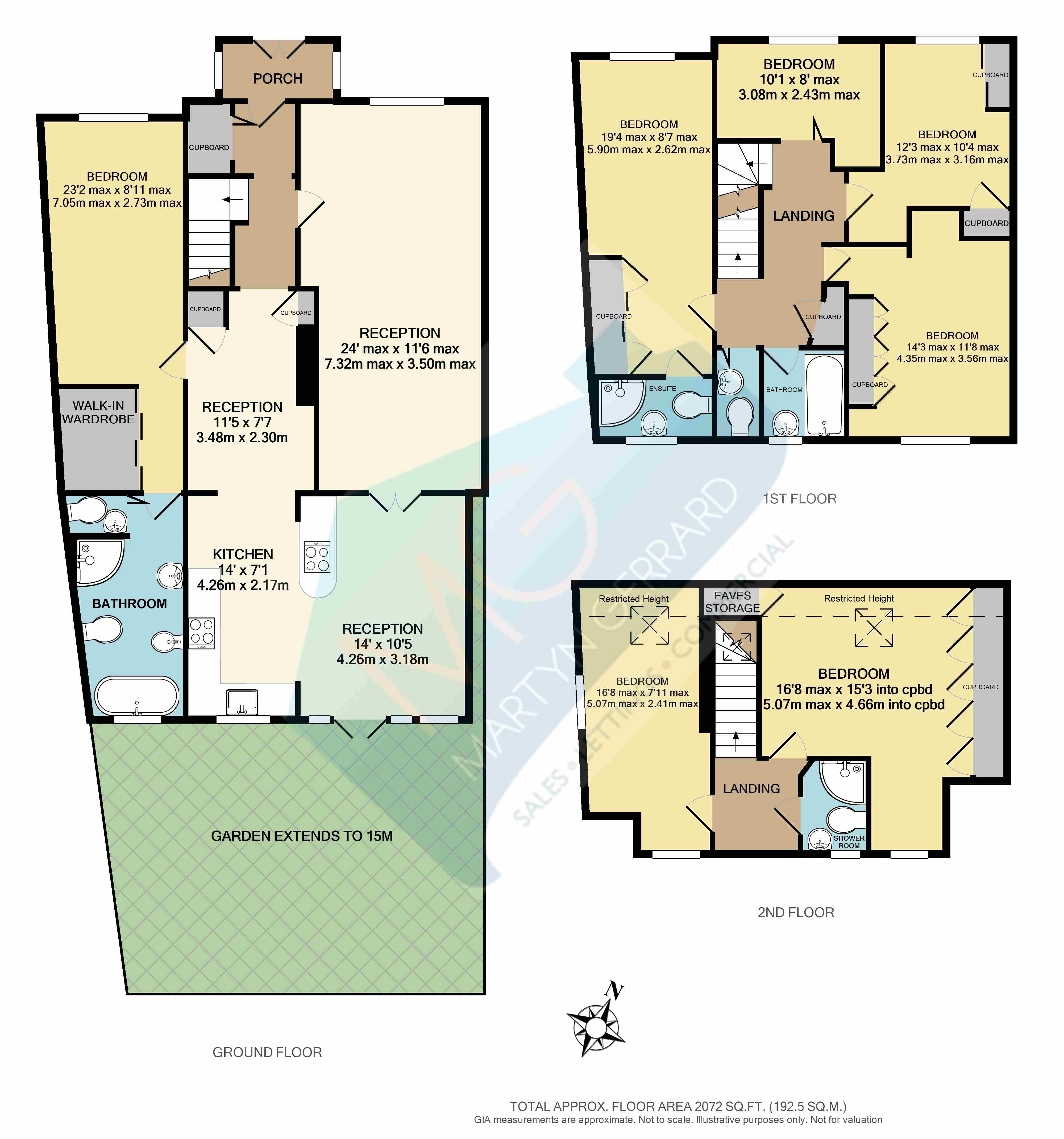 7, George Crescent, London floorplan