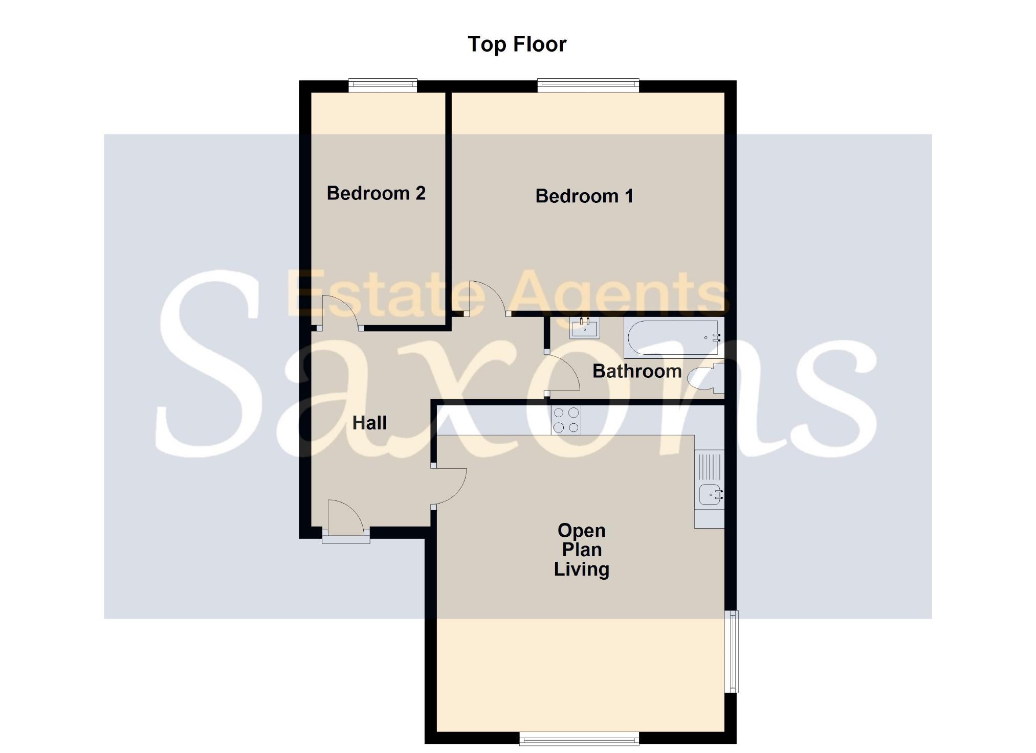 Flat 10 Branton House, Montpelier, Weston-super-Mare floorplan
