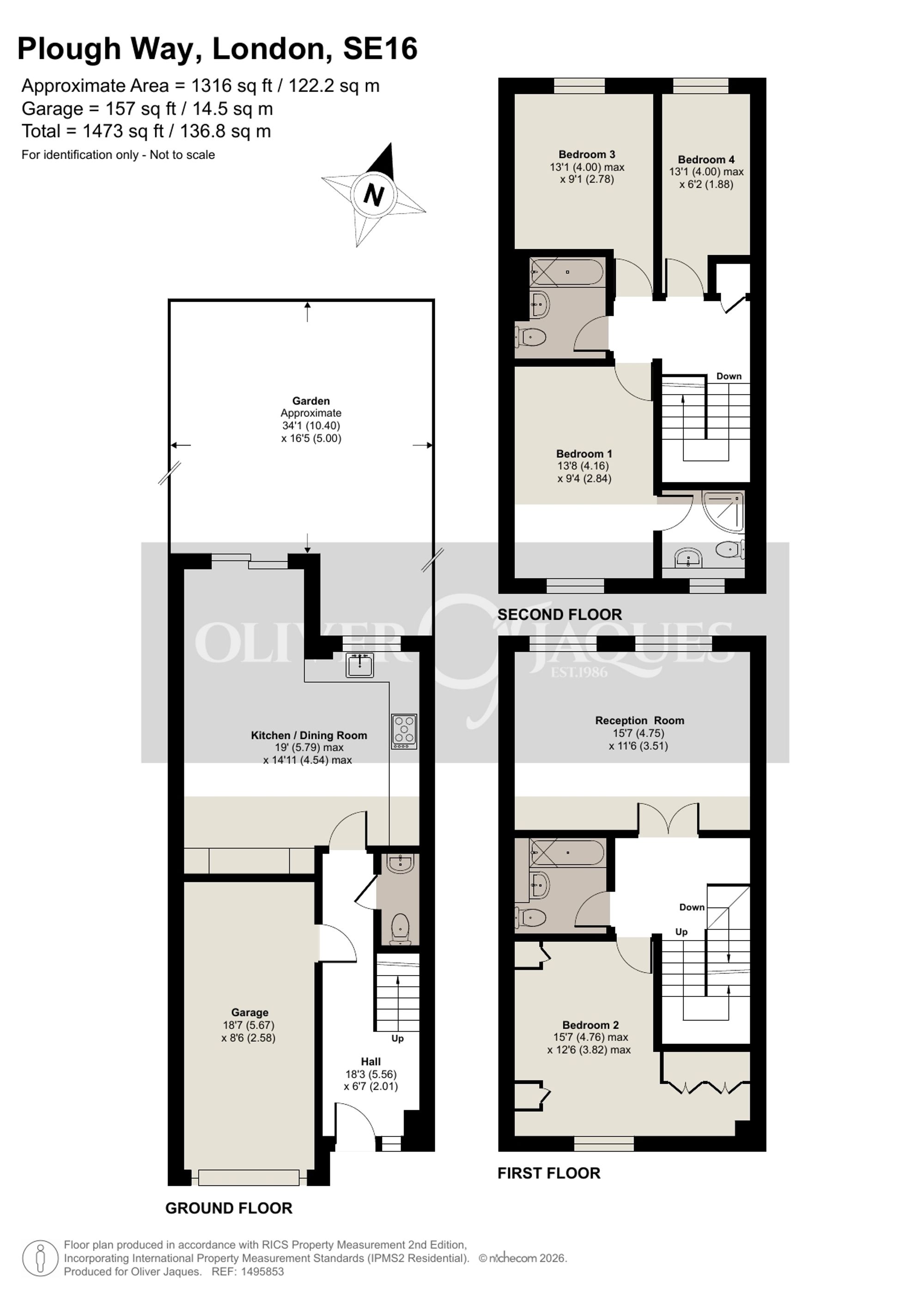 201 Plough Way, London floorplan