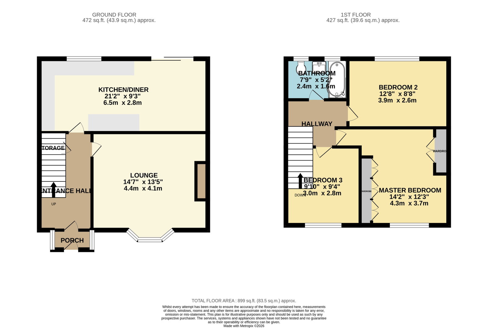 11, Dacre Crescent, South Ockendon floorplan