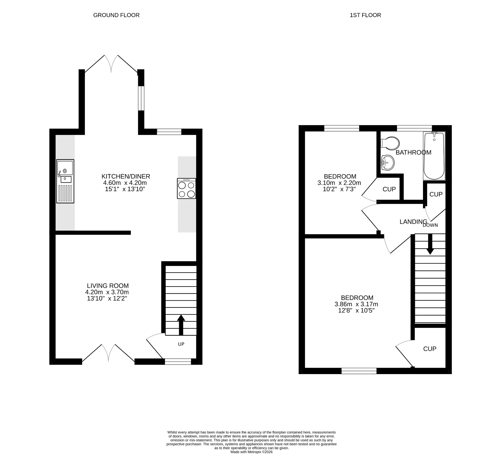 Bay Tree Cottage, 11 Foxes Row, Redruth floorplan