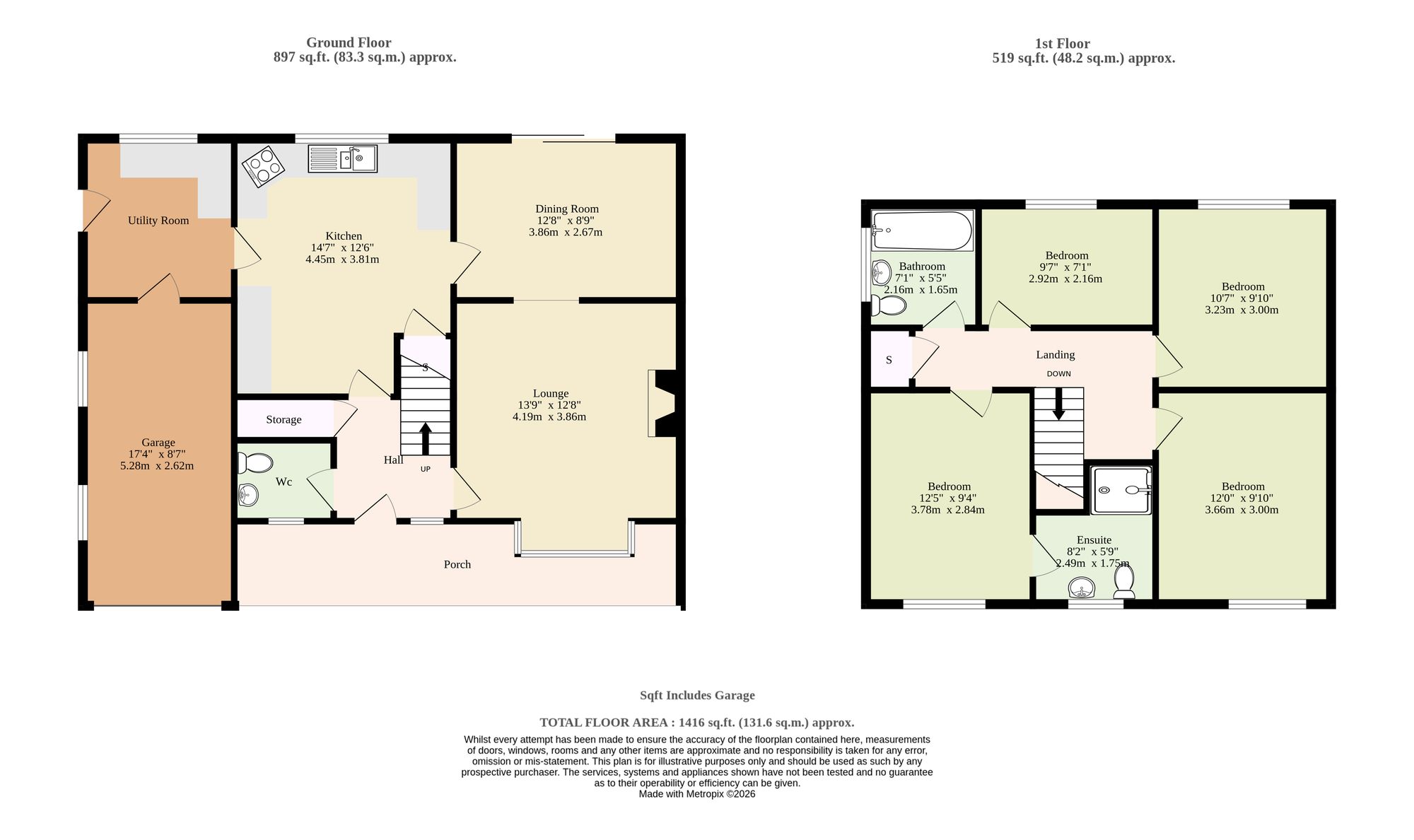 17 Bracecamp Close, Great Yarmouth floorplan