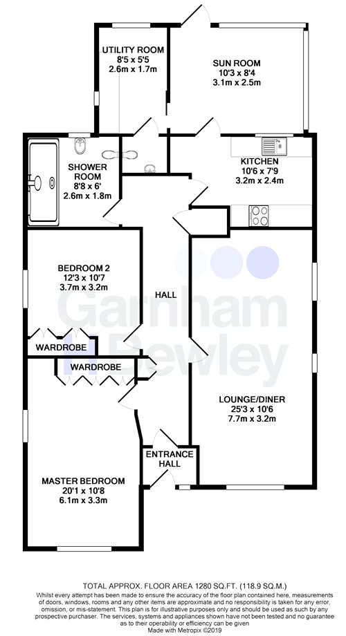 2 Bedrooms Detached bungalow for sale in Eden Hollow, Furzefield Road, East Grinstead, West Sussex RH19