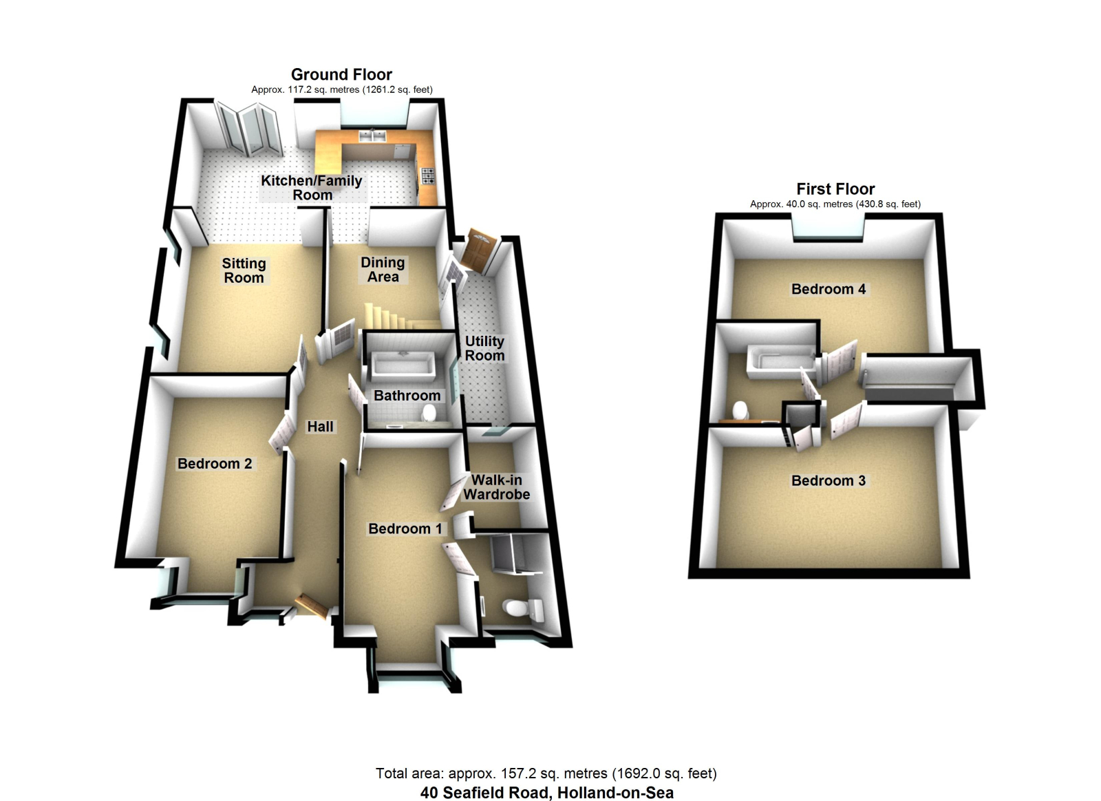 40 Seafields Road, Holland on Sea floorplan