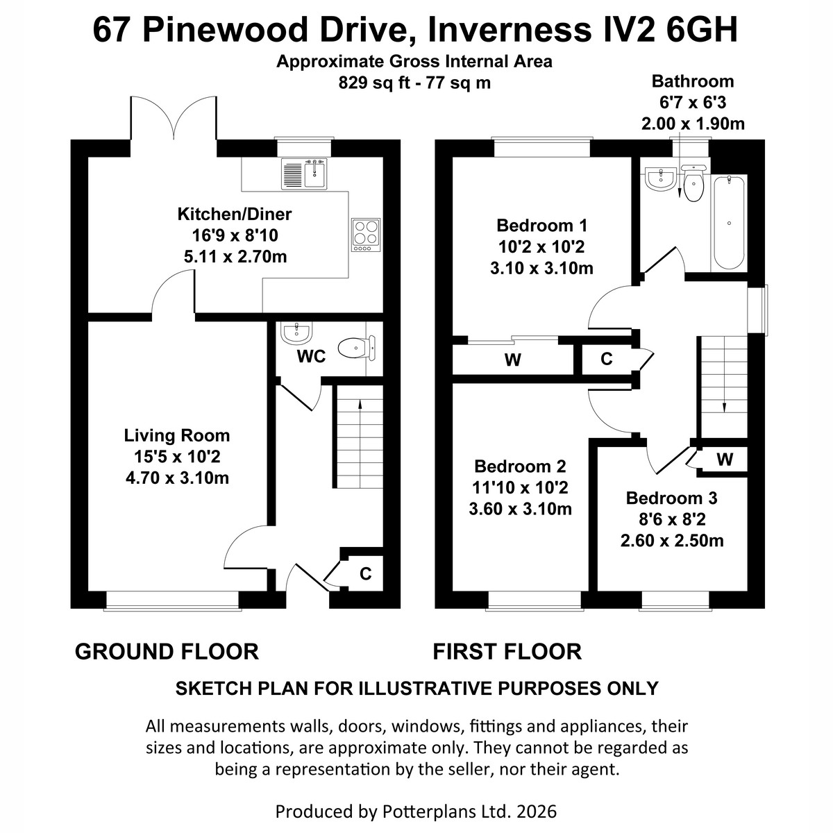 67, Pinewood Drive, Inverness floorplan